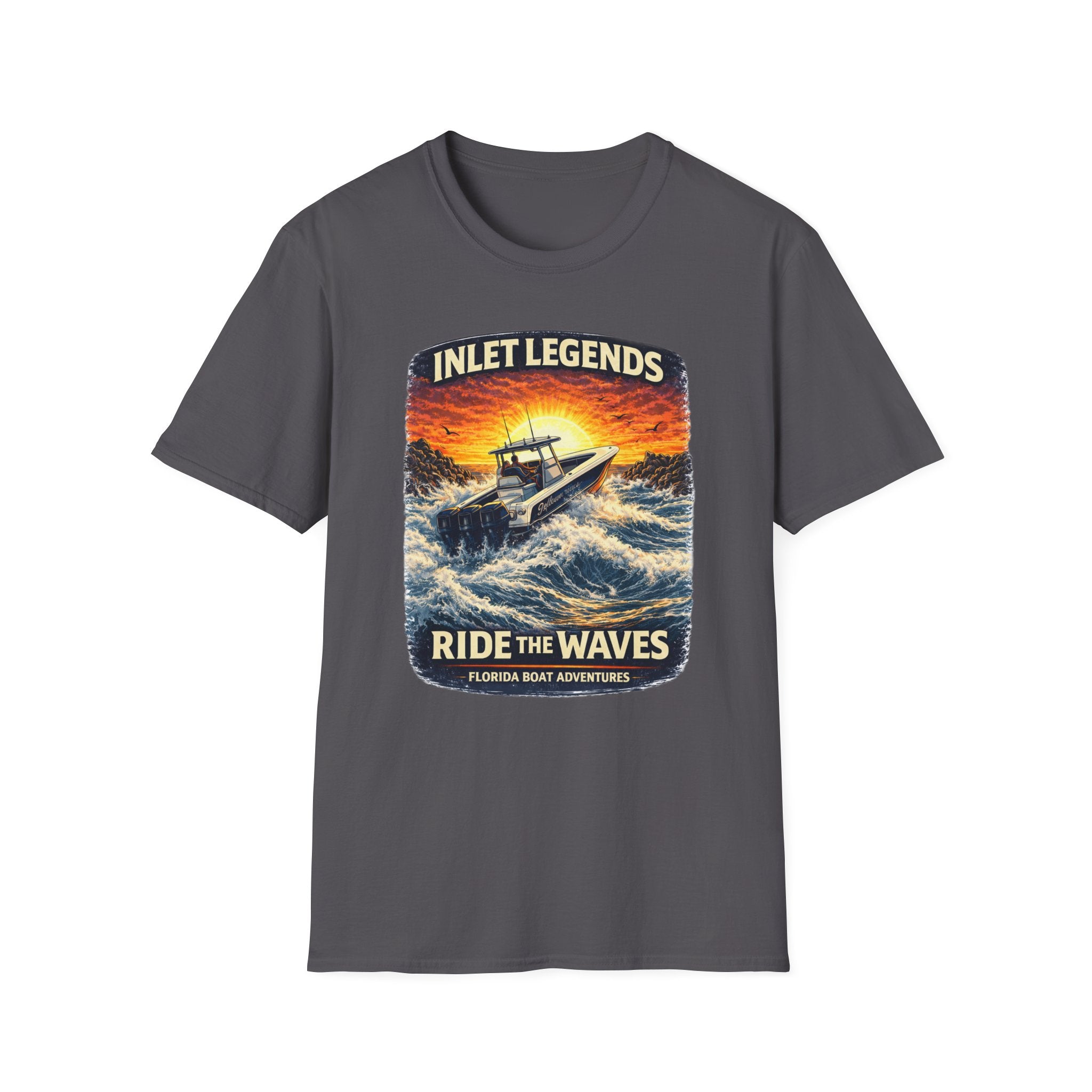 Inlet Legends Tee | Florida Boating & Offshore Fishing Shirt for Men | Gildan 6400 T-Shirt