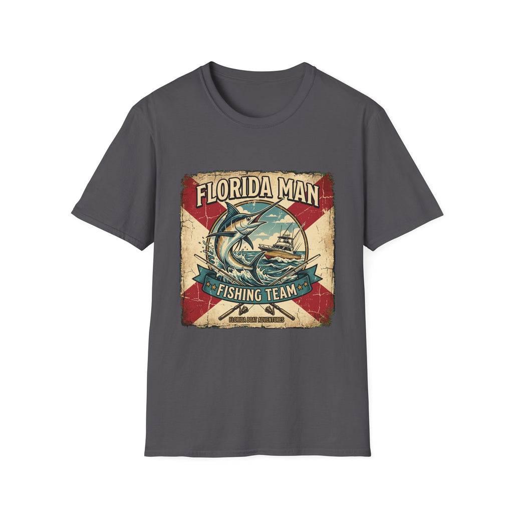 Florida Man Fishing Team - Florida State Pride Fishing T-Shirt