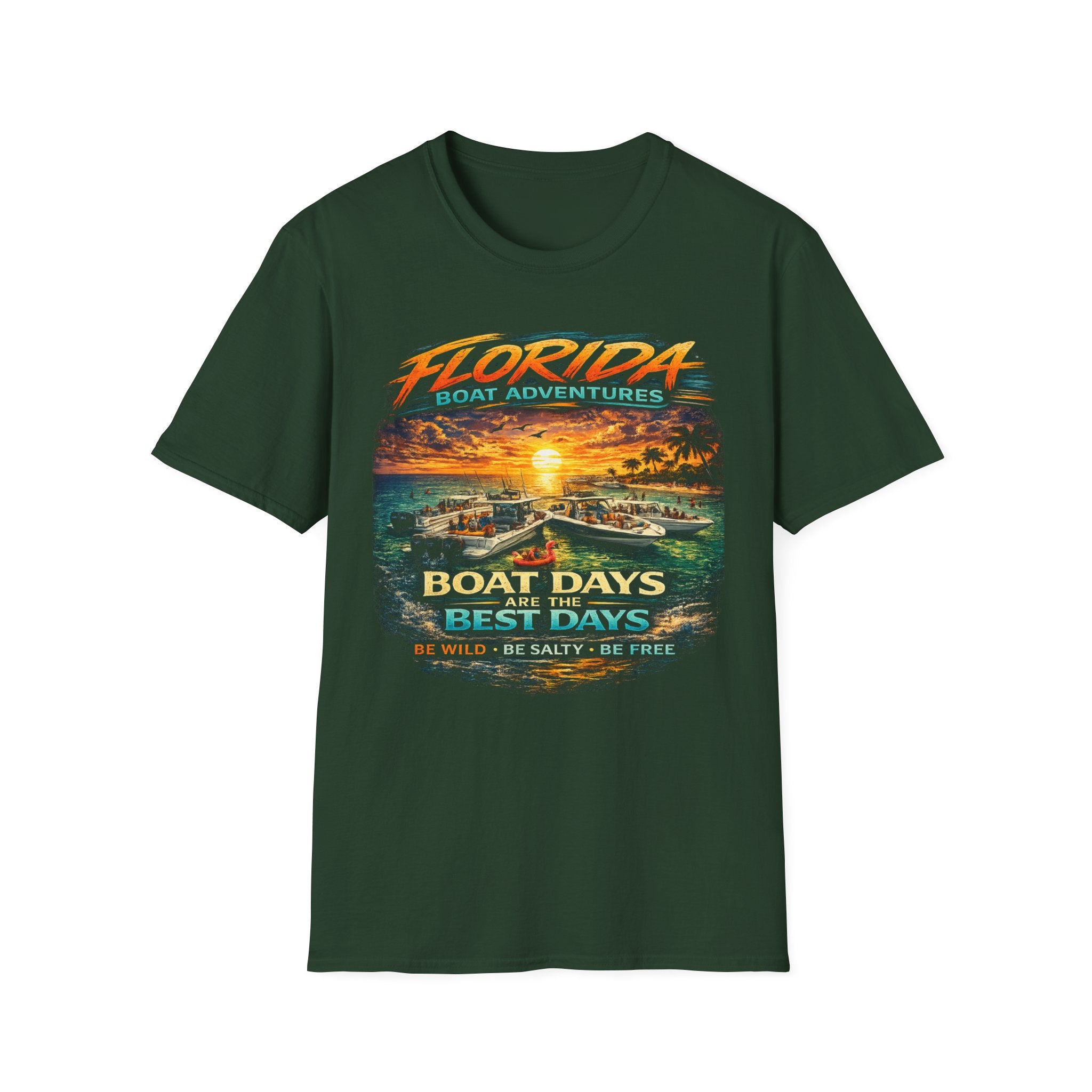 Boat Days Are the Best Days Tee | Funny Boating Shirt for Men or Women | Gildan 6400 Florida Boating T-Shirt