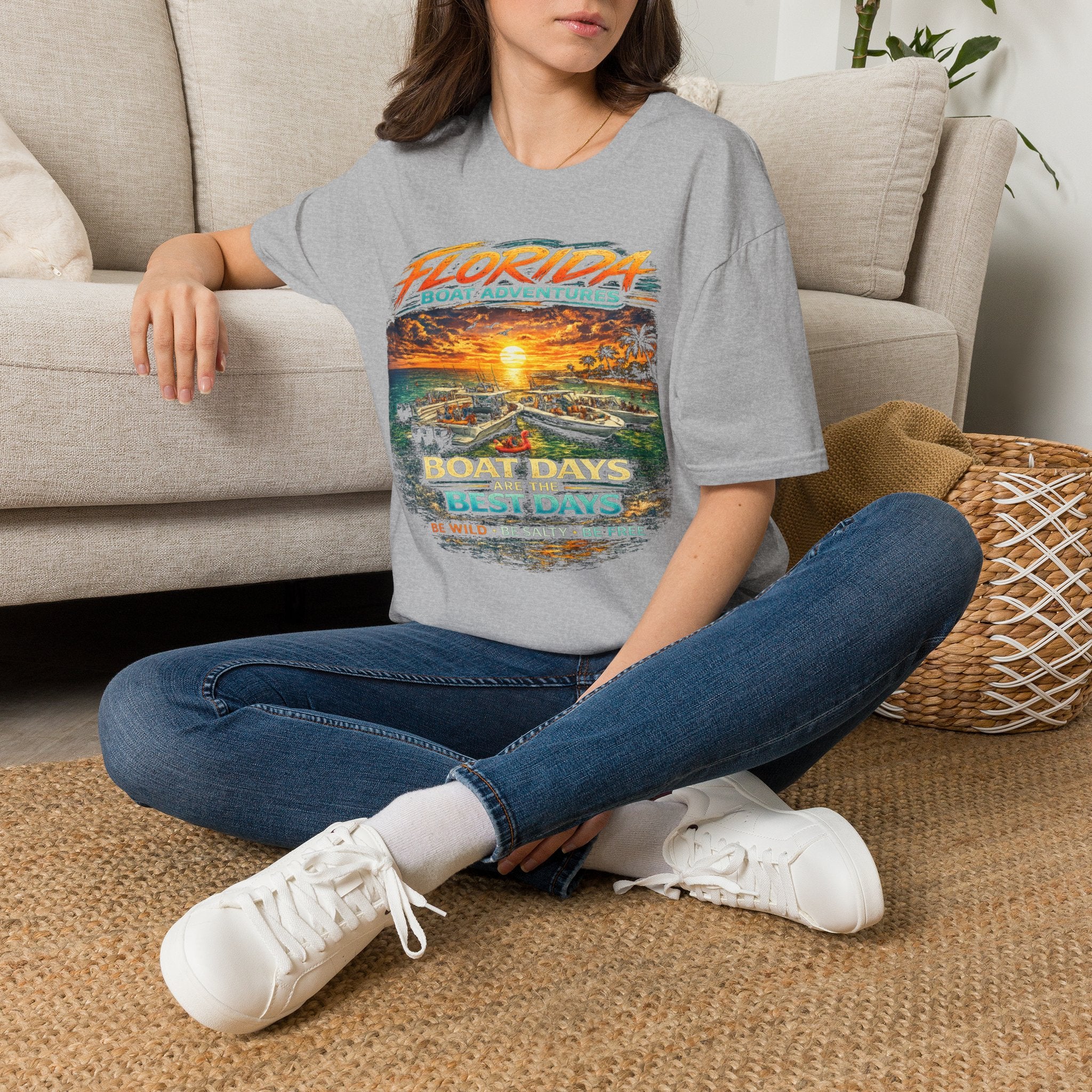Boat Days Are the Best Days Tee | Funny Boating Shirt for Men or Women | Gildan 6400 Florida Boating T-Shirt
