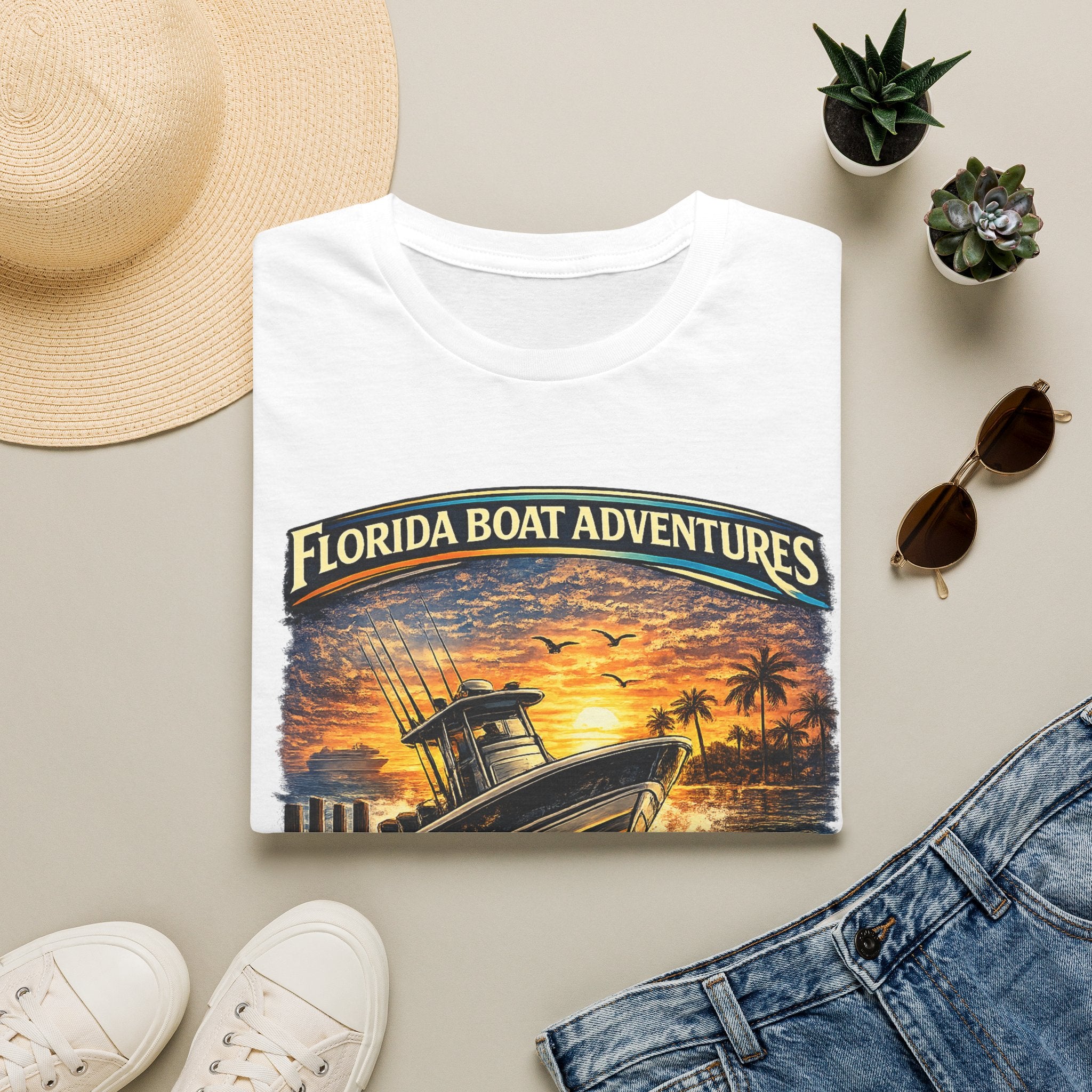 Freedom Starts at the Dock Tee | Florida Boating Lifestyle & Offshore Fishing Shirt for Men | Gildan 6400 T-Shirt