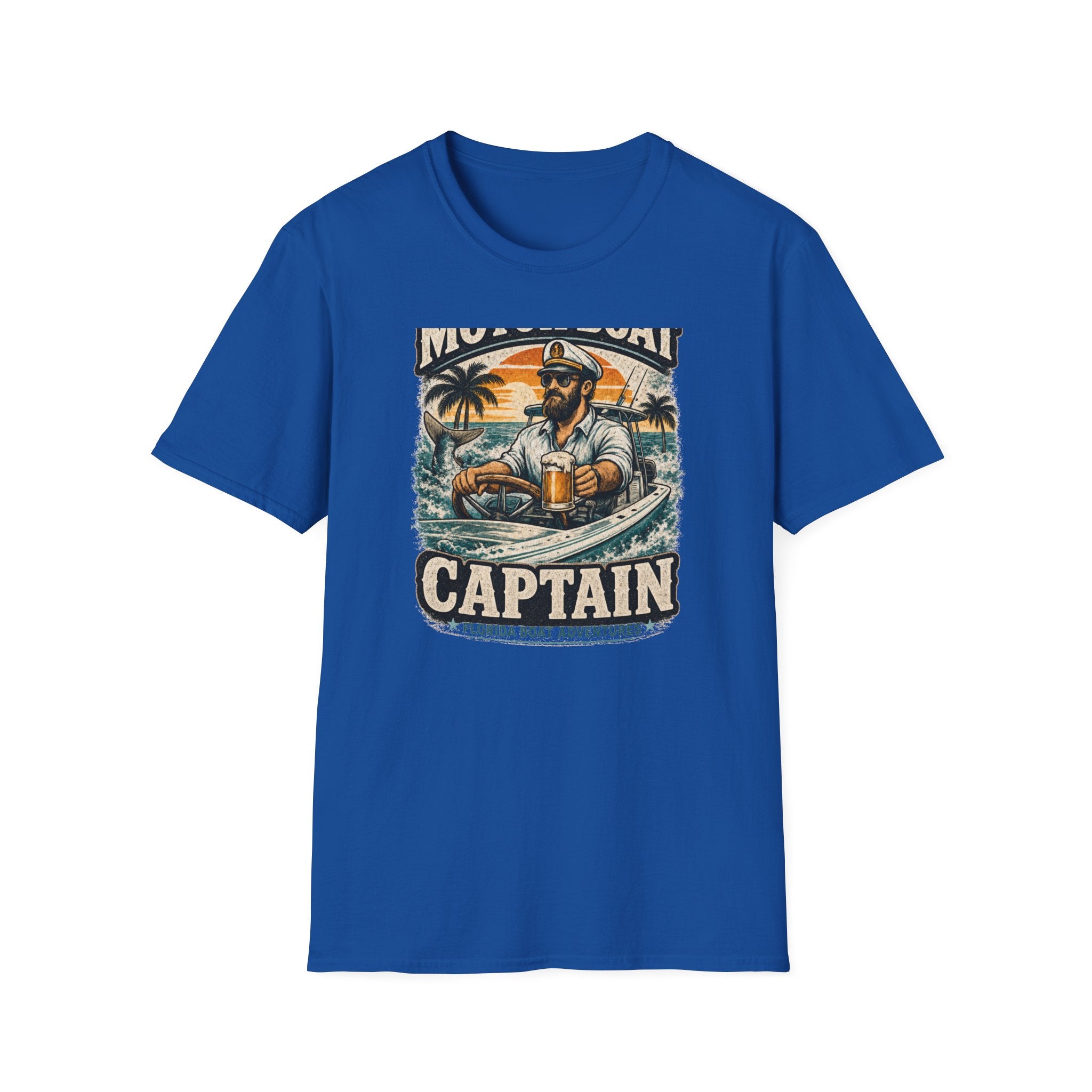 Motor Boat Captain - Florida Boating T-Shirt