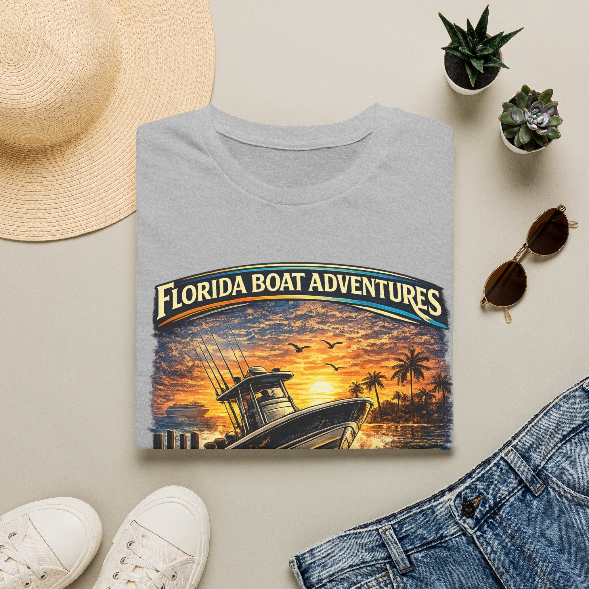 Freedom Starts at the Dock Tee | Florida Boating Lifestyle & Offshore Fishing Shirt for Men | Gildan 6400 T-Shirt