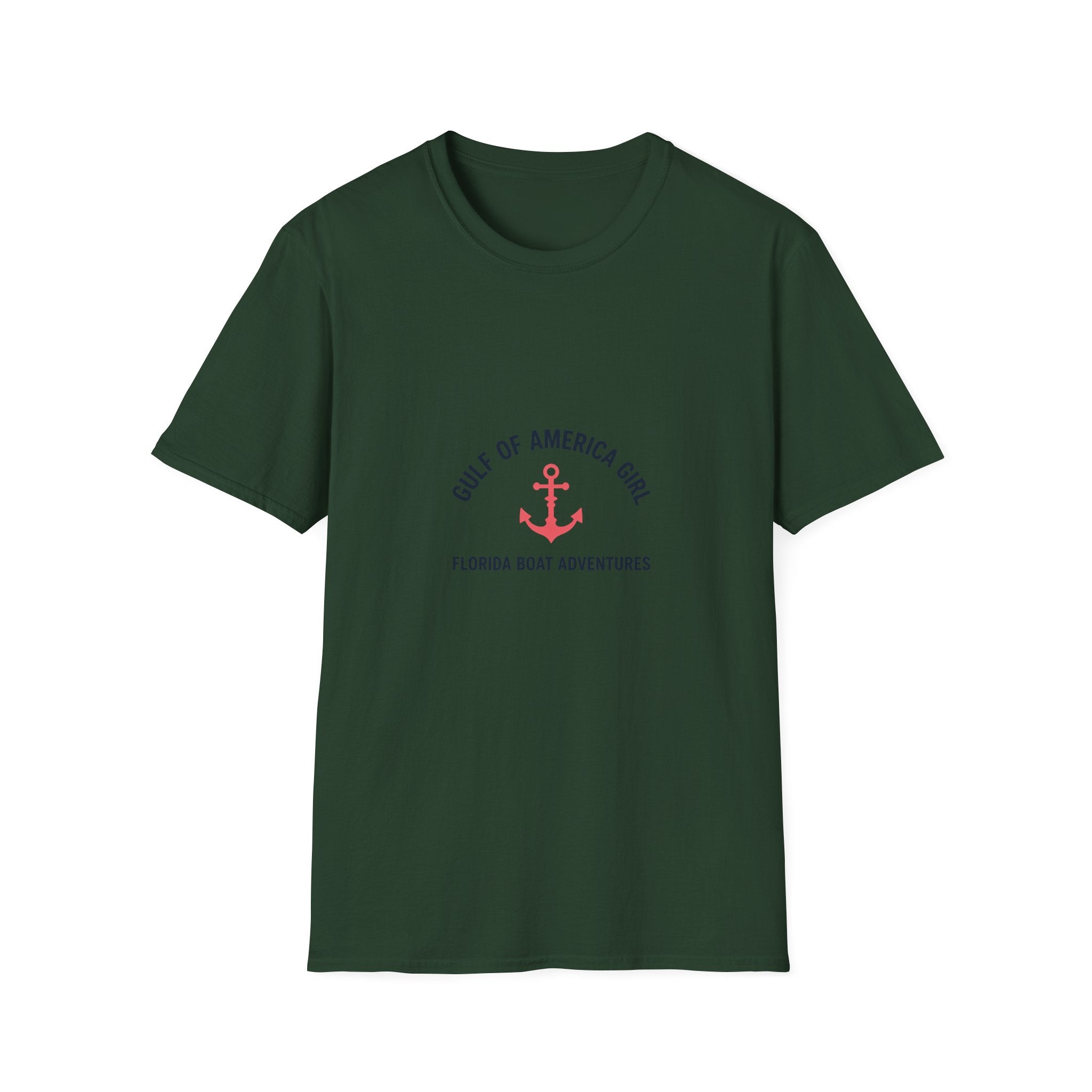 Gulf of America Girl Tee | Florida Boat Adventures Boating Lifestyle Shirt for Women | Gildan 6400 T-Shirt