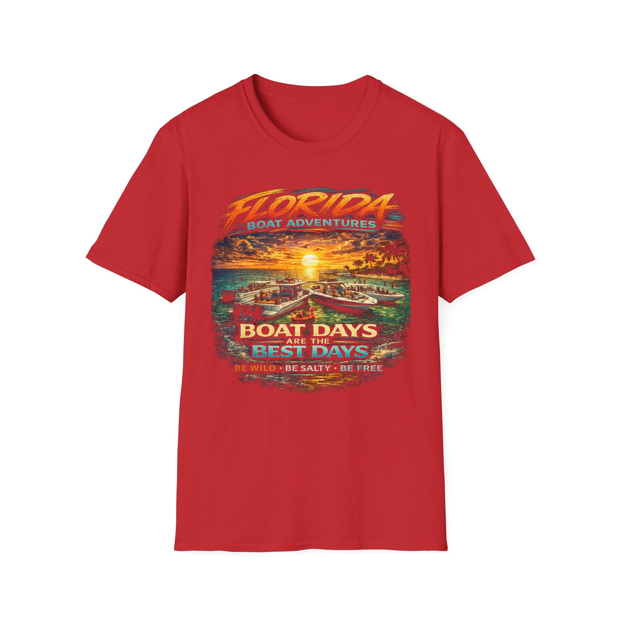 Boat Days Are the Best Days Tee | Funny Boating Shirt for Men or Women | Gildan 6400 Florida Boating T-Shirt