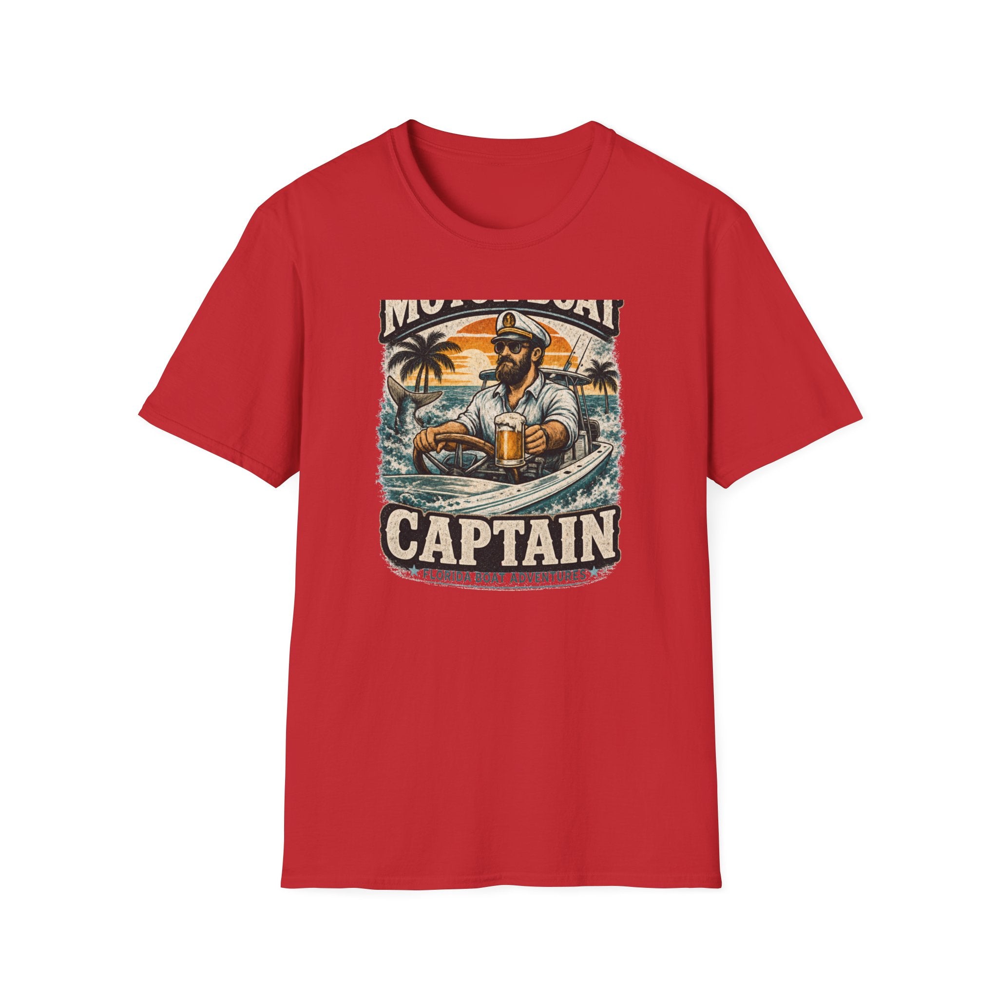 Motor Boat Captain - Florida Boating T-Shirt