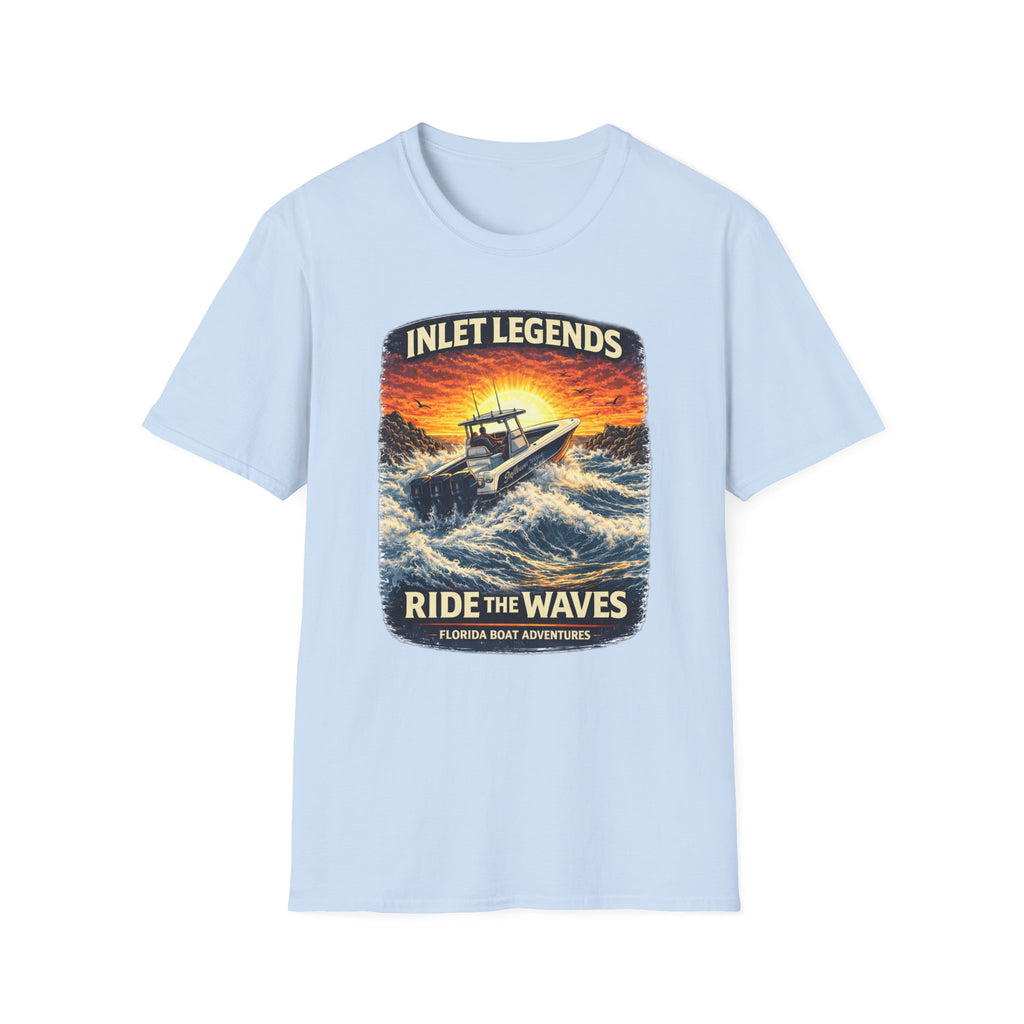 Inlet Legends Tee | Florida Boating & Offshore Fishing Shirt for Men | Gildan 6400 T-Shirt