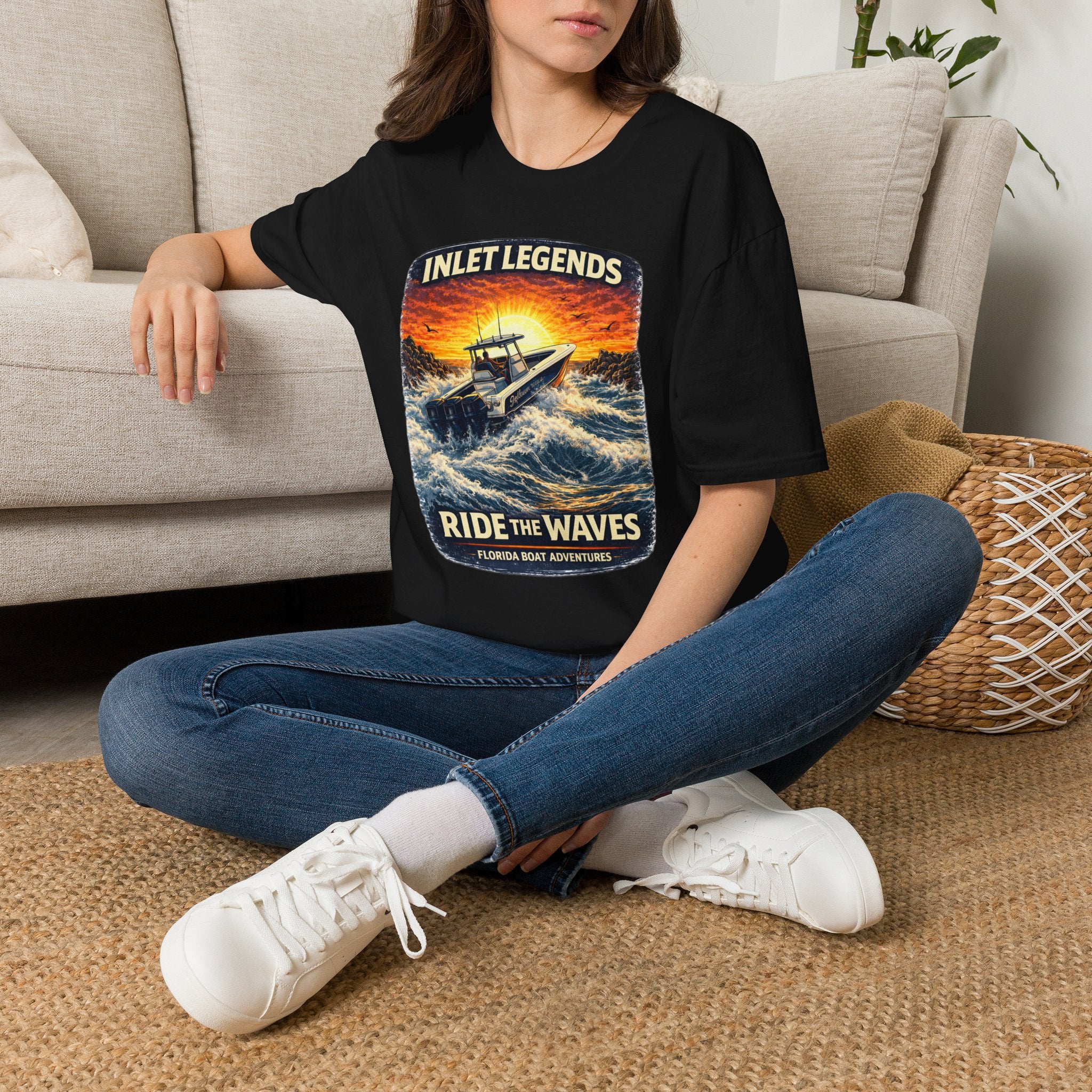 Inlet Legends Tee | Florida Boating & Offshore Fishing Shirt for Men | Gildan 6400 T-Shirt