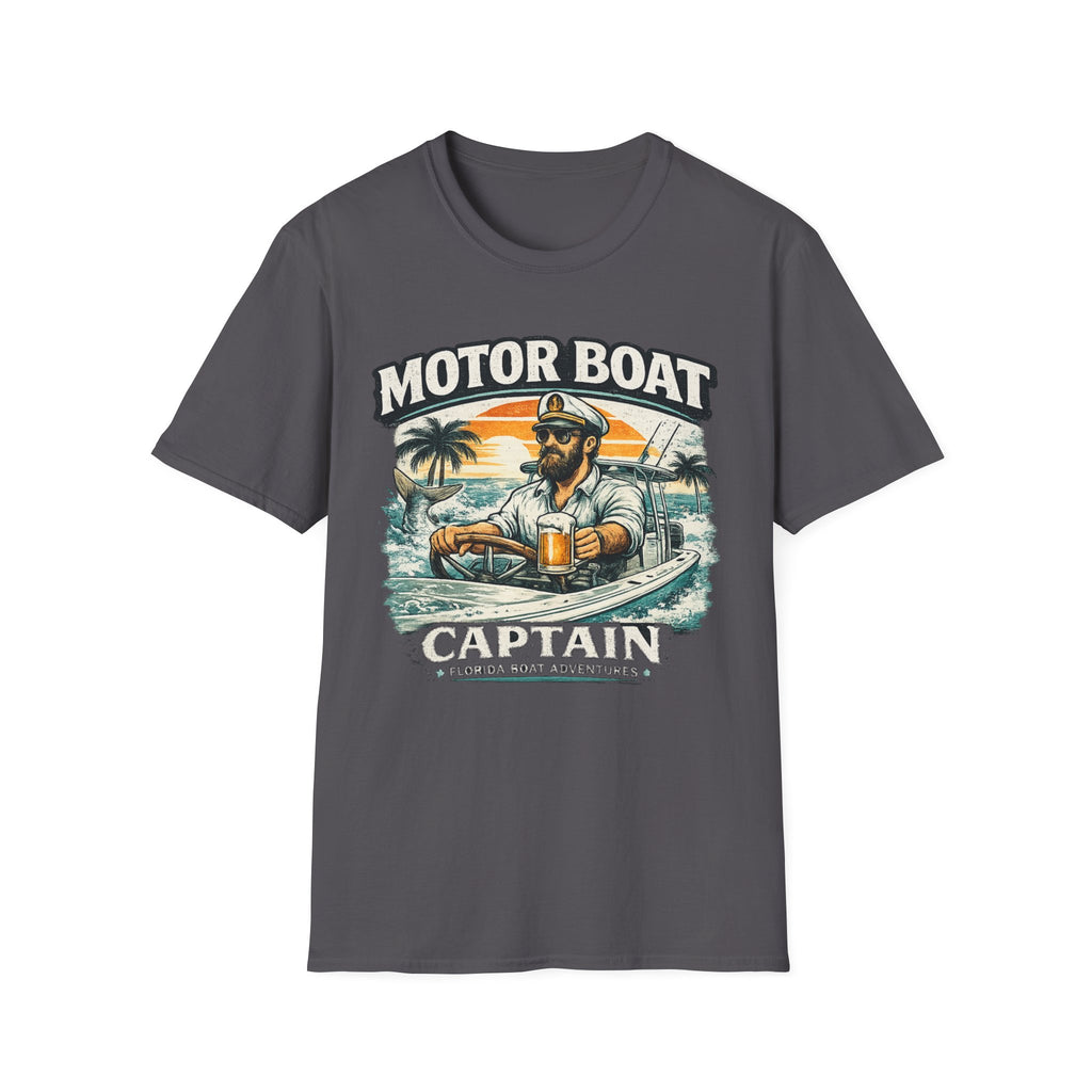 Motor Boat Captain - Florida Boating T-Shirt