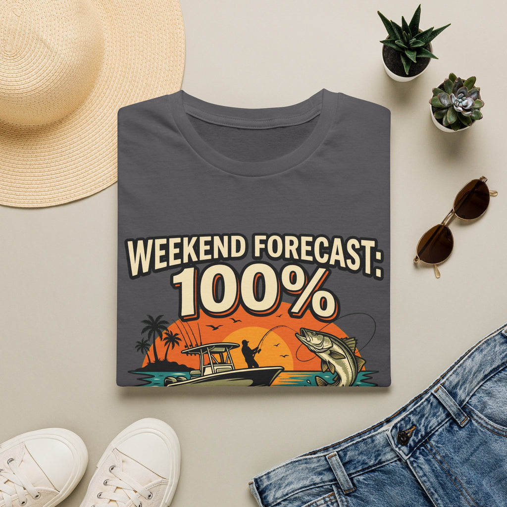Weekend Forecast 100% Chance of Fishing - Florida Fishing T-Shirt