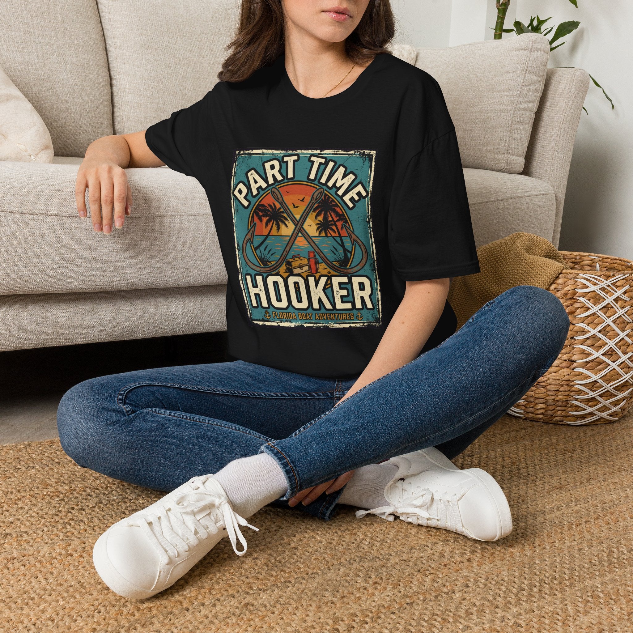 Part Time Hooker - Funny Florida Fishing T-Shirt