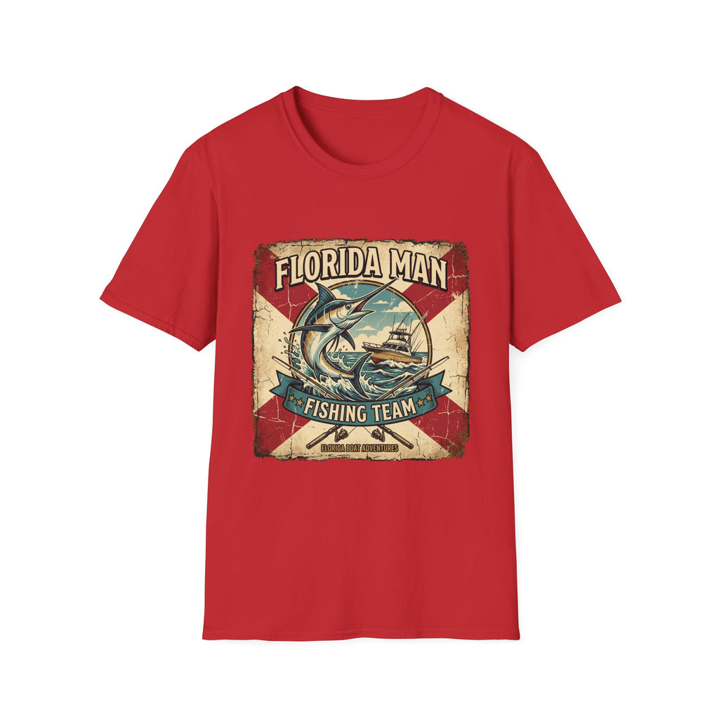 Florida Man Fishing Team - Florida State Pride Fishing T-Shirt