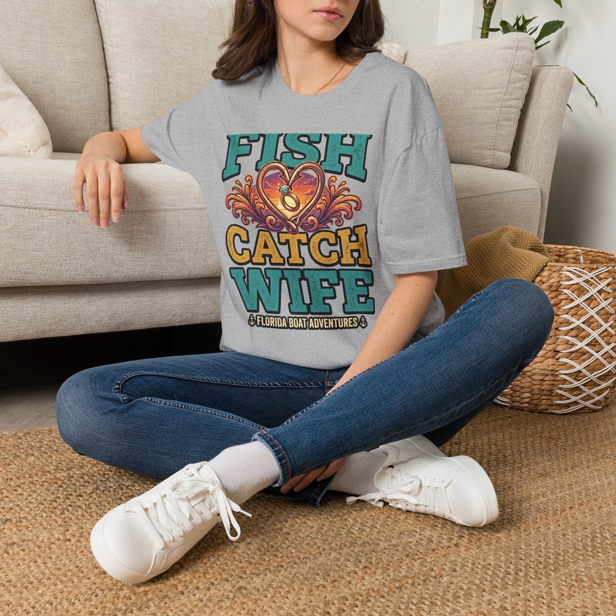 Best Catch Is My Wife - Romantic Fishing T-Shirt for Husbands