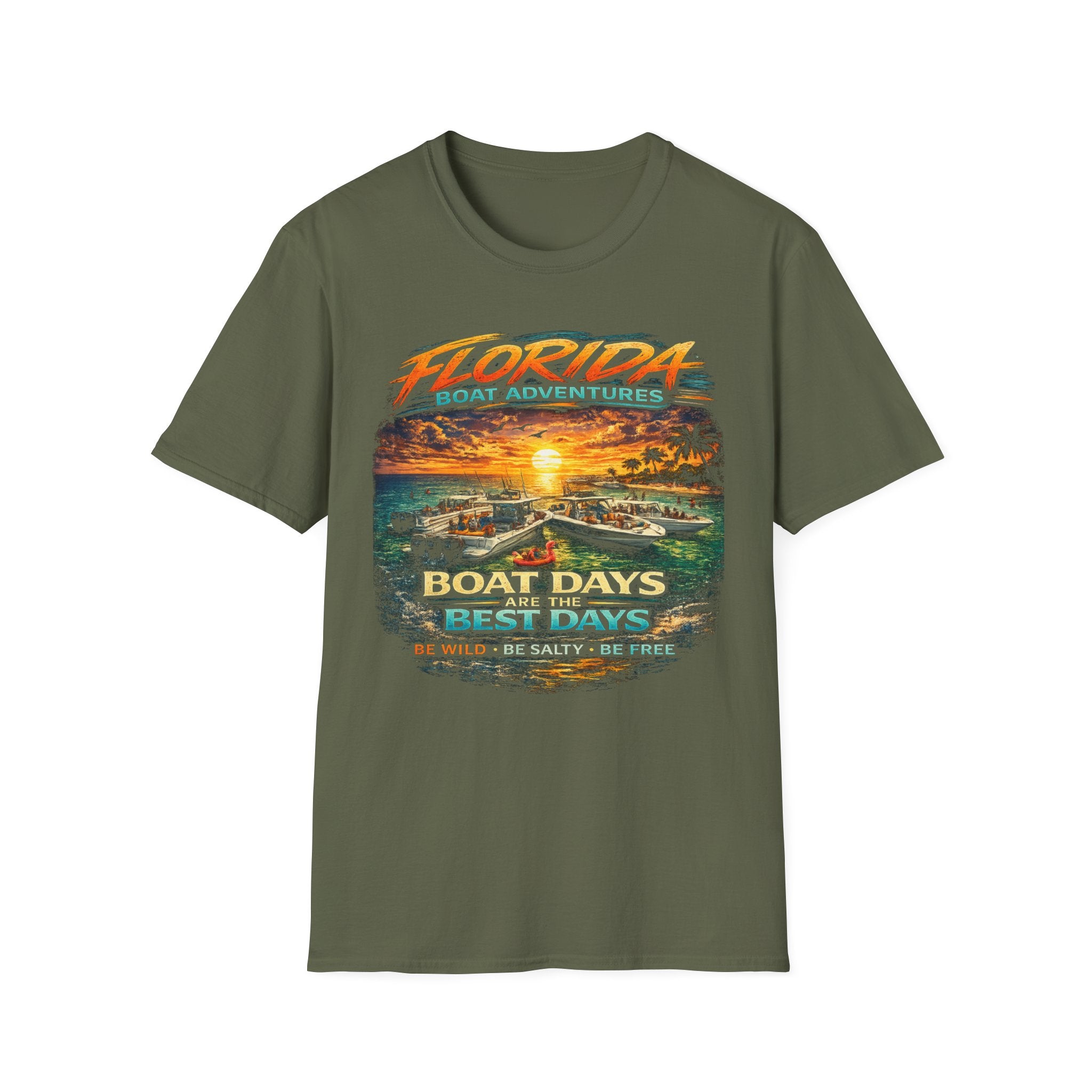 Boat Days Are the Best Days Tee | Funny Boating Shirt for Men or Women | Gildan 6400 Florida Boating T-Shirt
