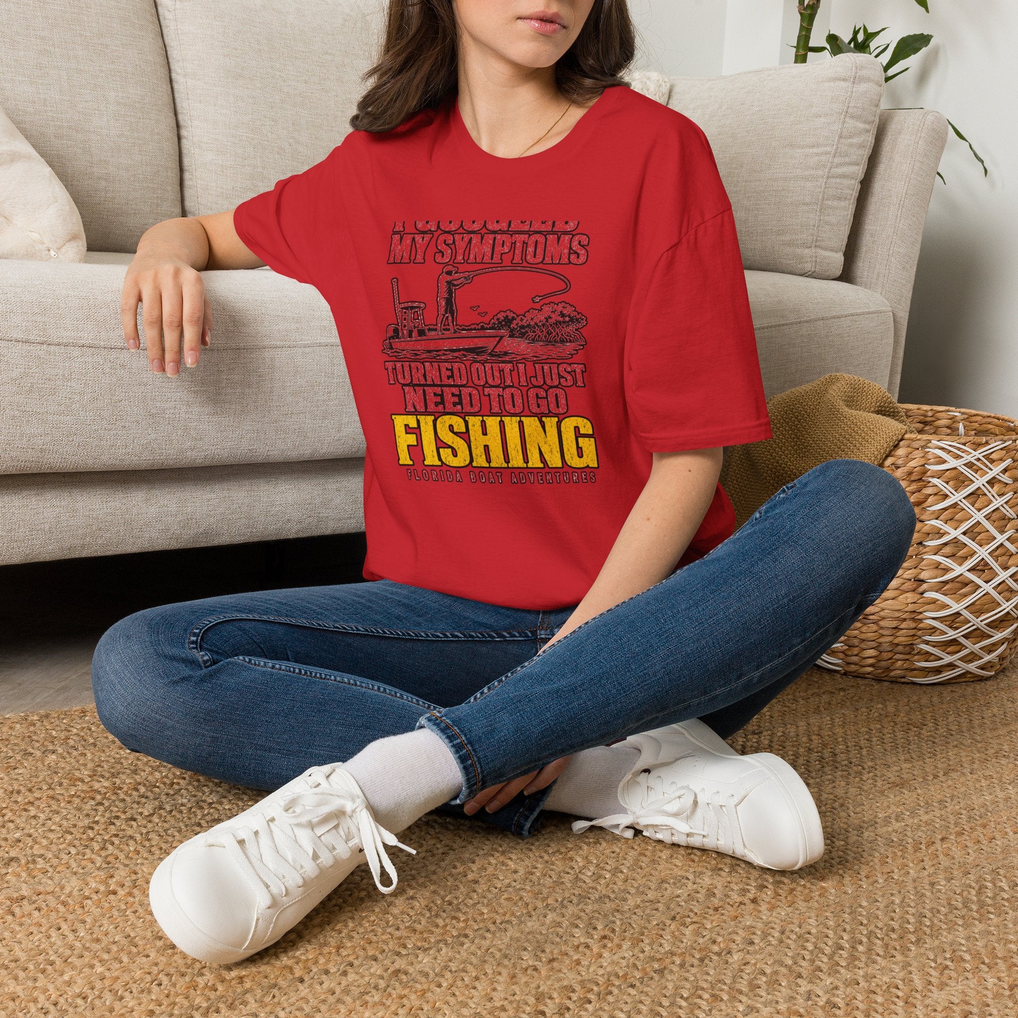 I Googled My Symptoms Turned Out I Just Need To Go Fishing Tee