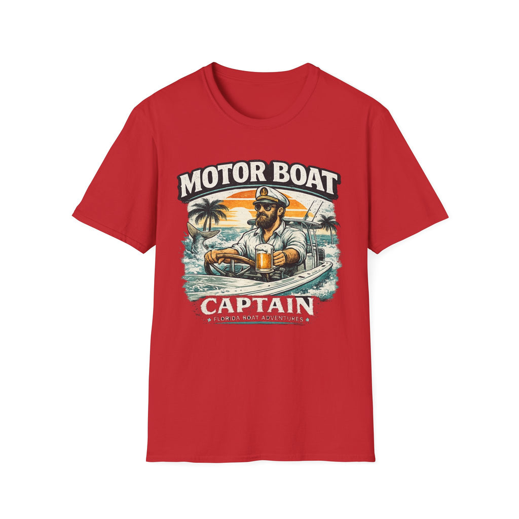 Motor Boat Captain - Florida Boating T-Shirt