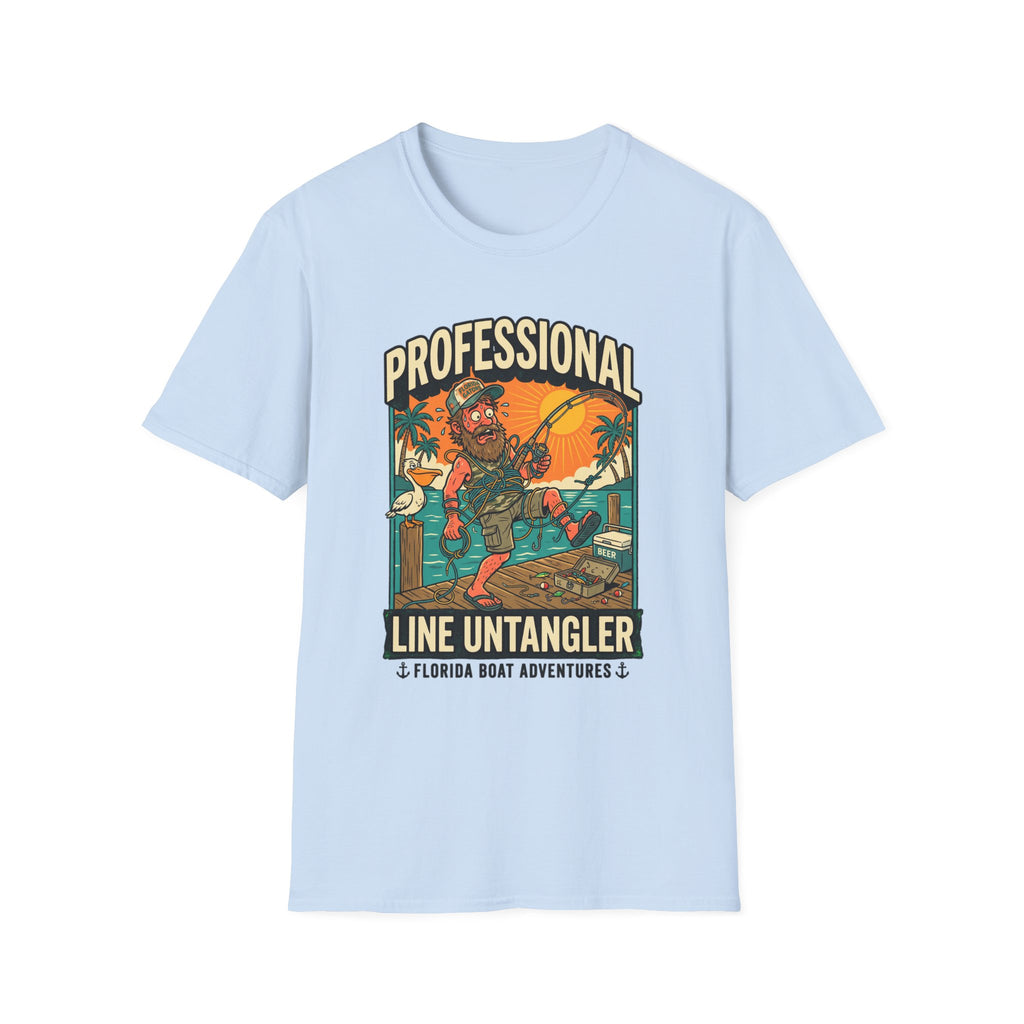 Professional Line Untangler - Funny Florida Man Fishing T-Shirt