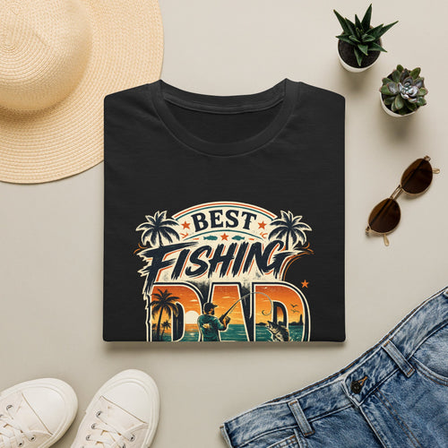 Best Fishing Dad Ever Tee | Florida Fishing Shirt for Men | Gildan 6400 Dad Gift T-Shirt