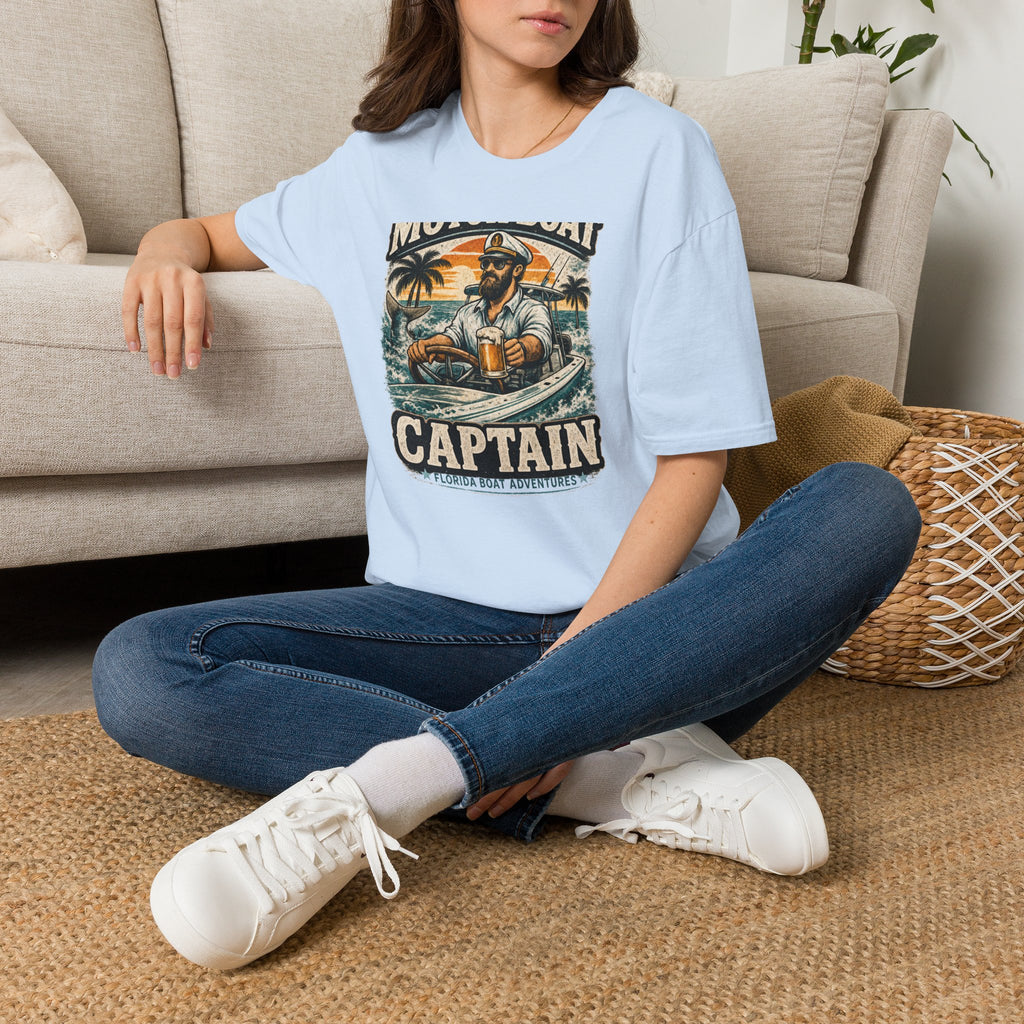 Motor Boat Captain - Florida Boating T-Shirt