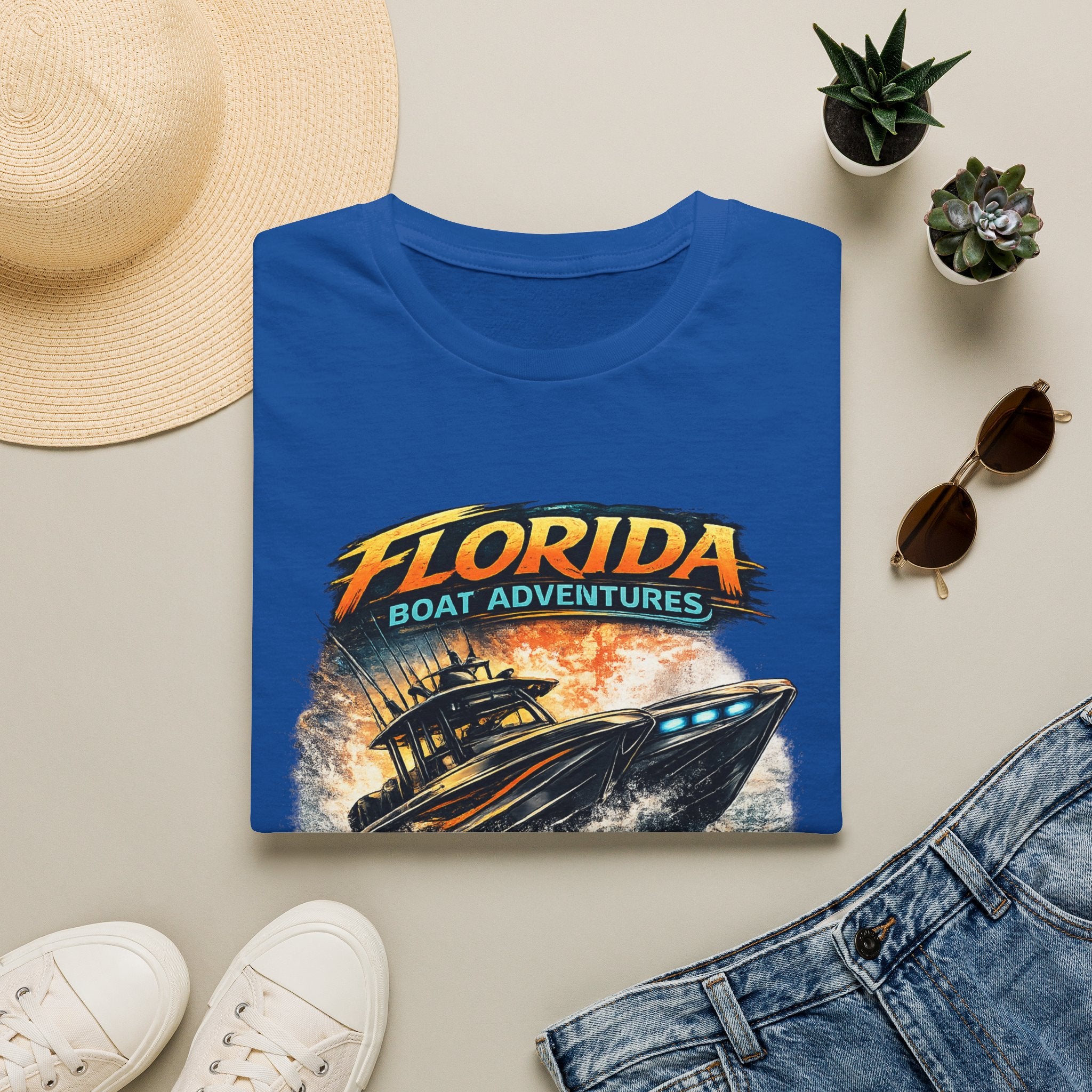Throttle Therapy Tee | Funny Florida Boating & Offshore Sport Fishing Shirt for Men | Gildan 6400 T-Shirt