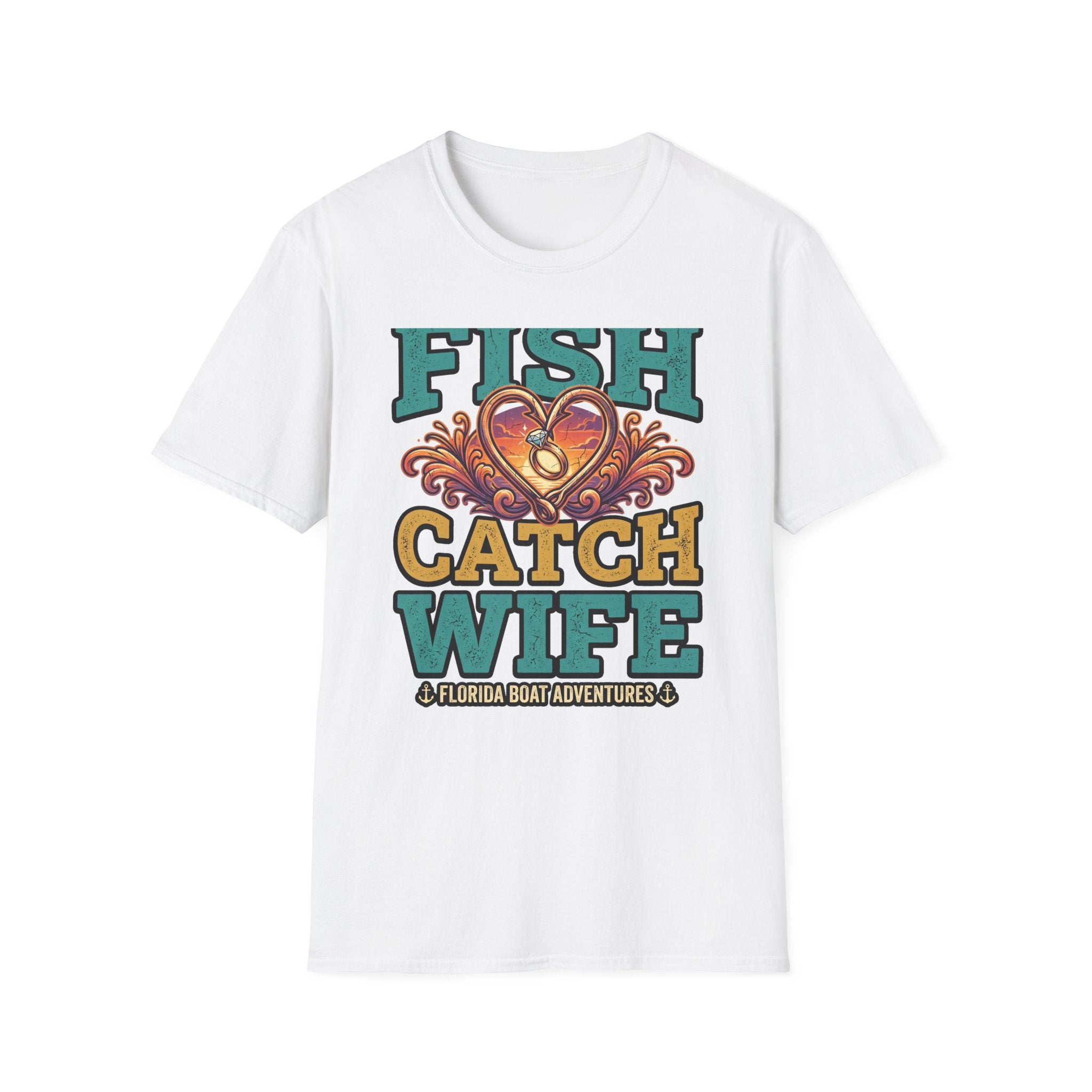 Best Catch Is My Wife - Romantic Fishing T-Shirt for Husbands