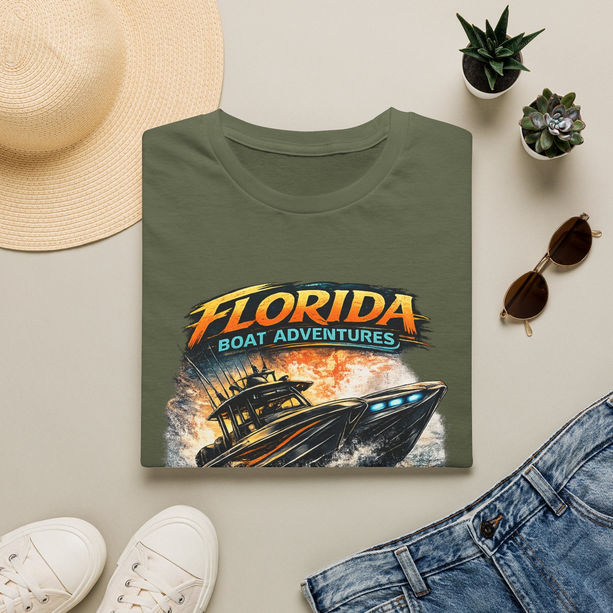 Throttle Therapy Tee | Funny Florida Boating & Offshore Sport Fishing Shirt for Men | Gildan 6400 T-Shirt