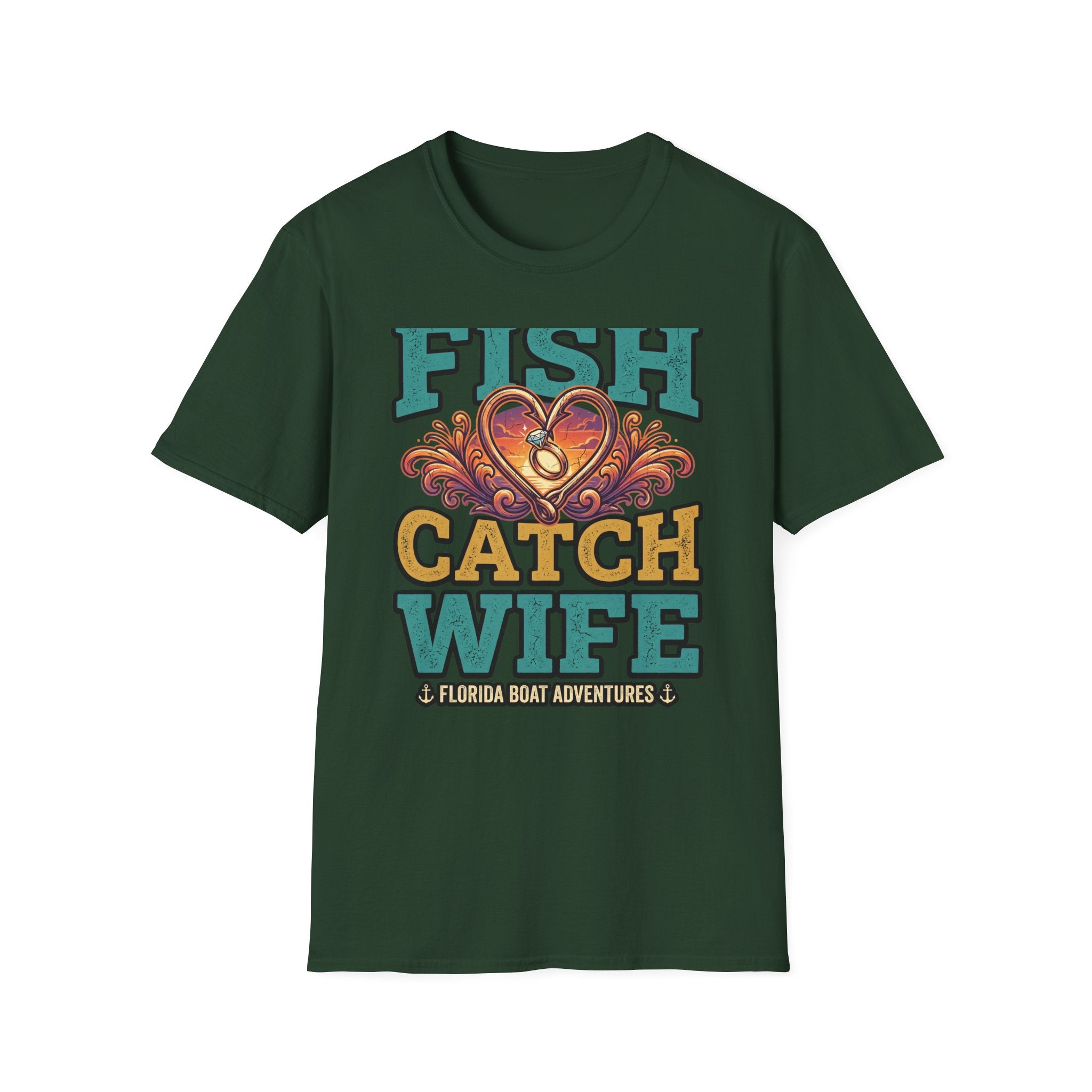 Best Catch Is My Wife - Romantic Fishing T-Shirt for Husbands