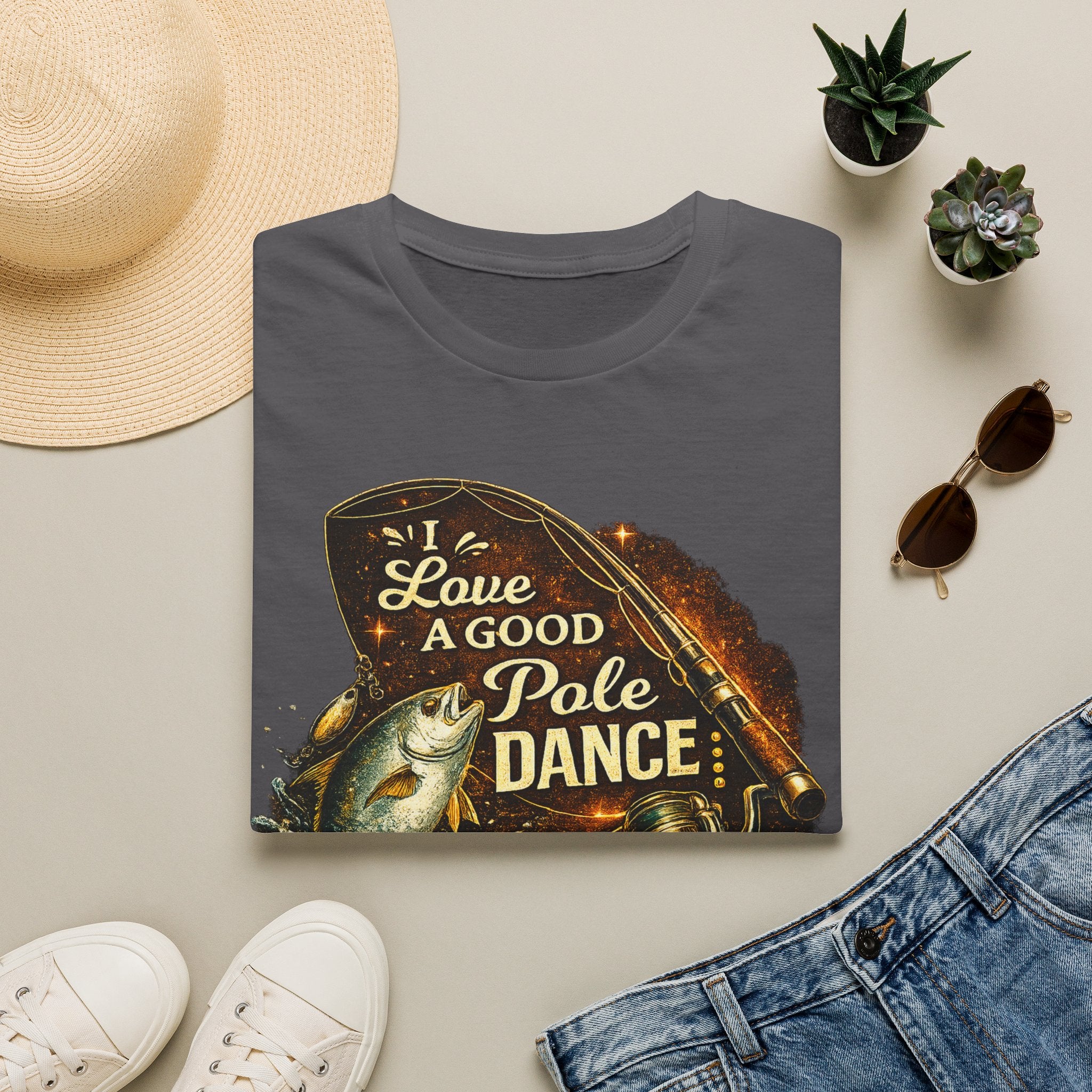 I Love A Good Pole Dance - Funny Fishing T-Shirt