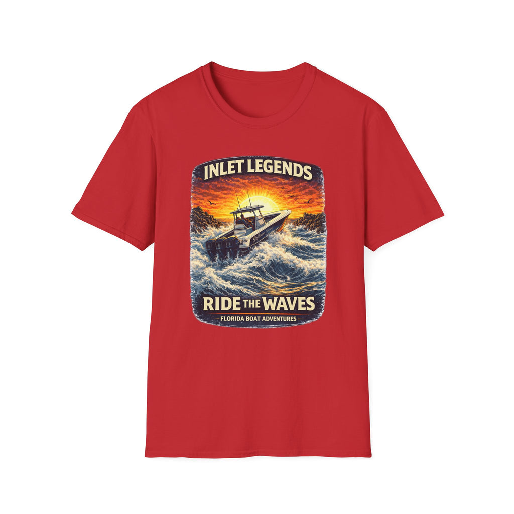 Inlet Legends Tee | Florida Boating & Offshore Fishing Shirt for Men | Gildan 6400 T-Shirt