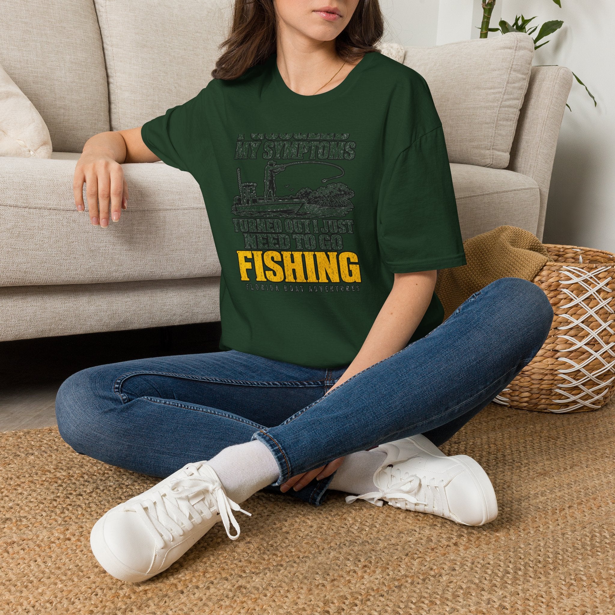 I Googled My Symptoms Turned Out I Just Need To Go Fishing Tee