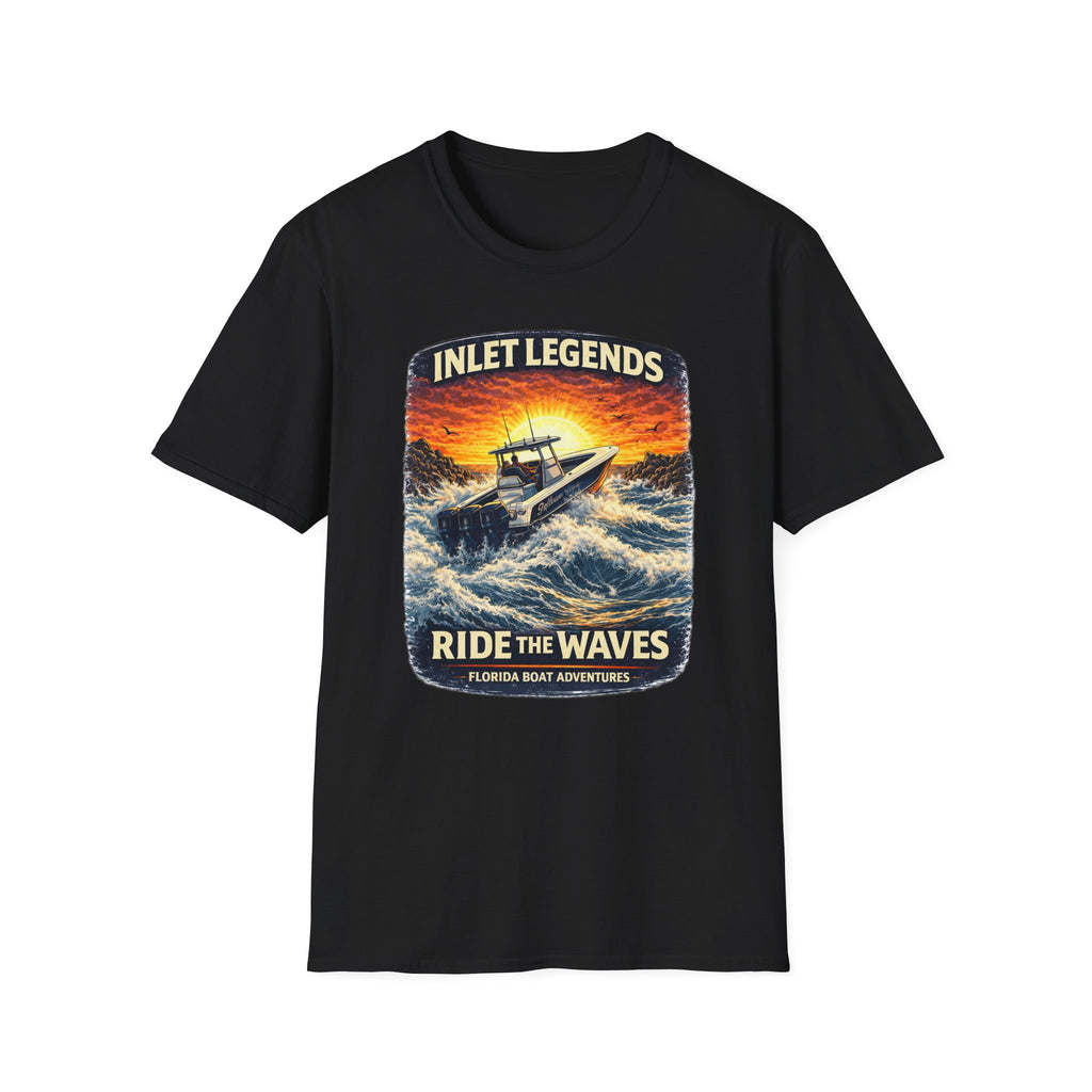 Inlet Legends Tee | Florida Boating & Offshore Fishing Shirt for Men | Gildan 6400 T-Shirt
