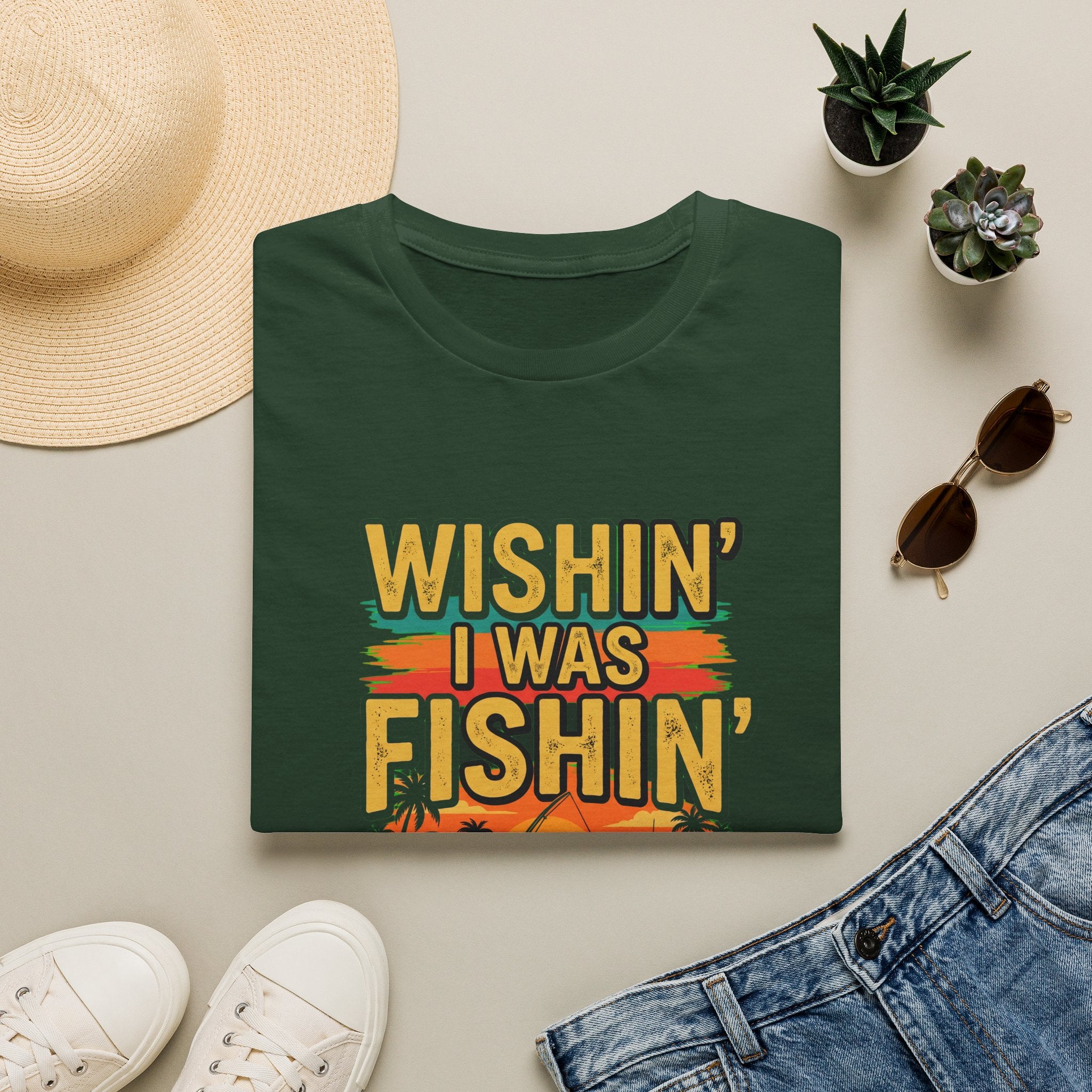 Wishin' I Was Fishin' - Florida Fishing T-Shirt