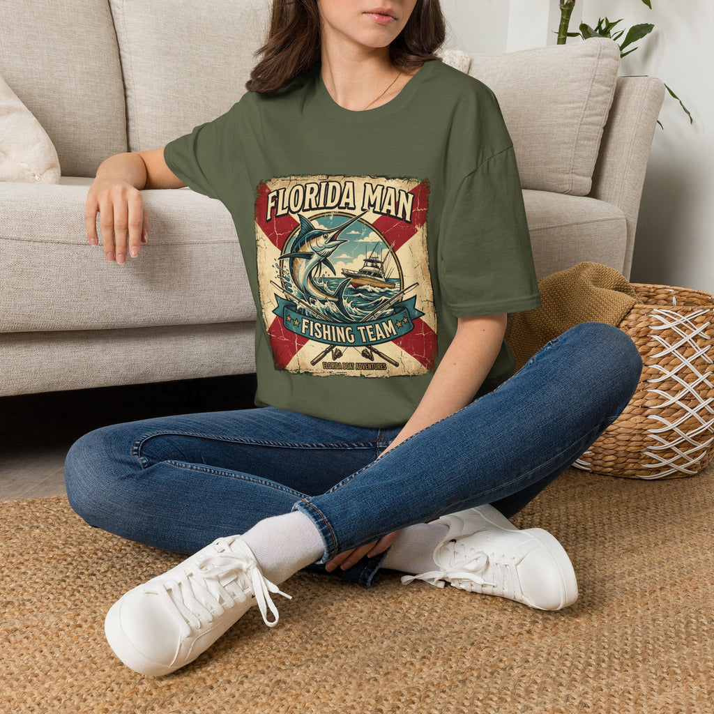 Florida Man Fishing Team - Florida State Pride Fishing T-Shirt