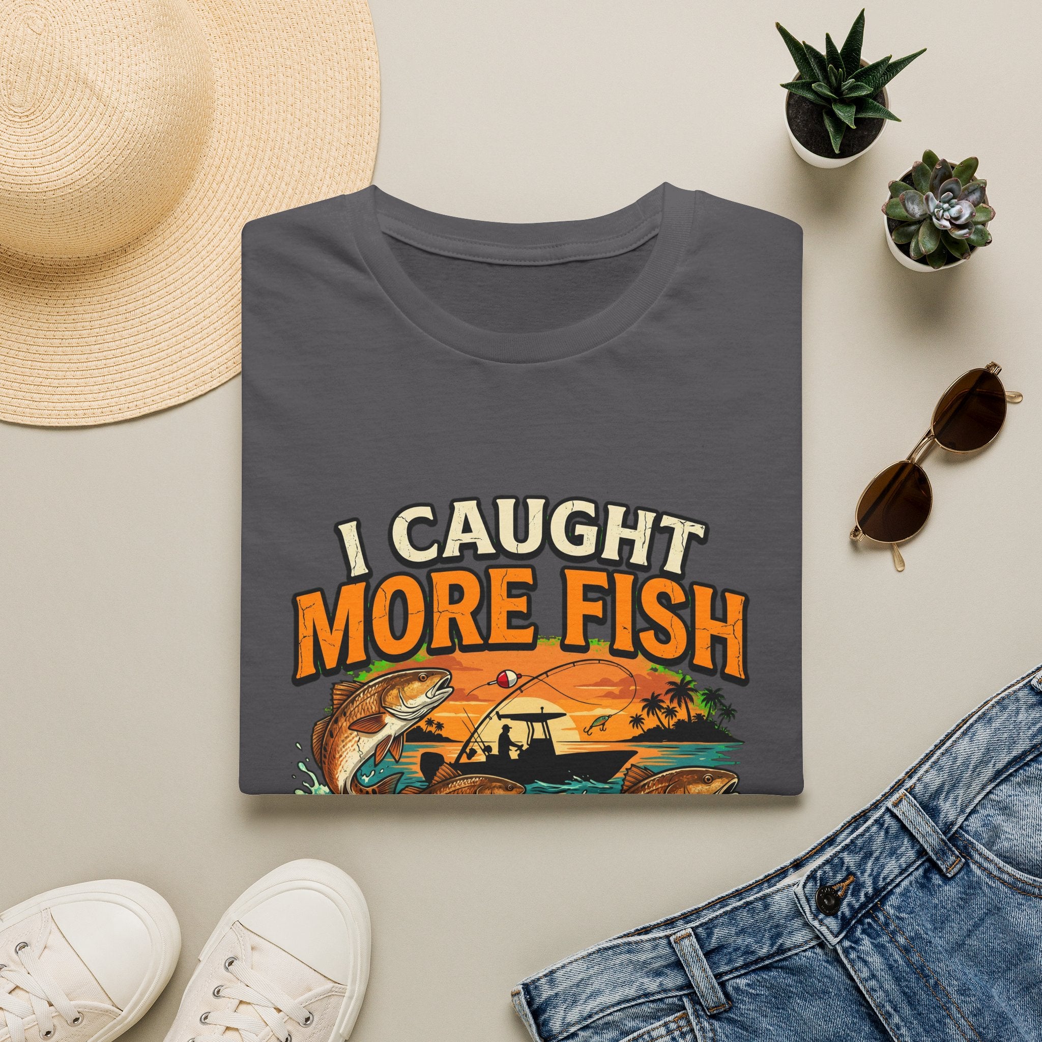 I Caught More Fish Than You Lied About - Funny Florida Fishing T-Shirt