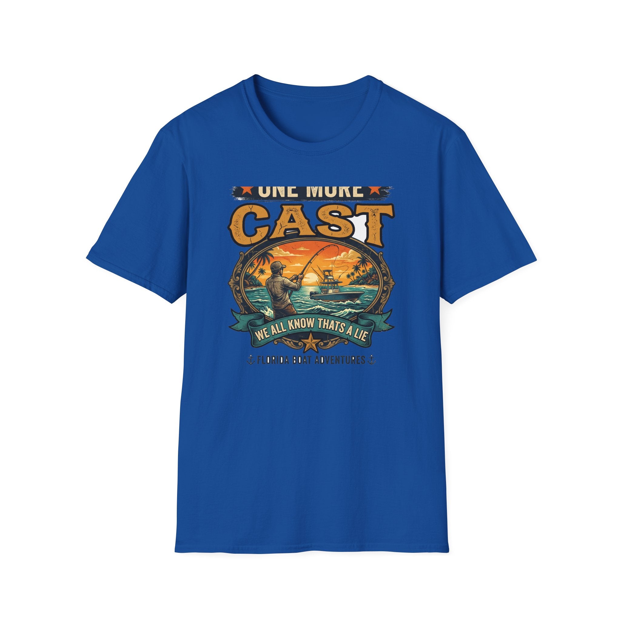 One More Cast (We All Know That's A Lie) - Funny Fishing T-Shirt