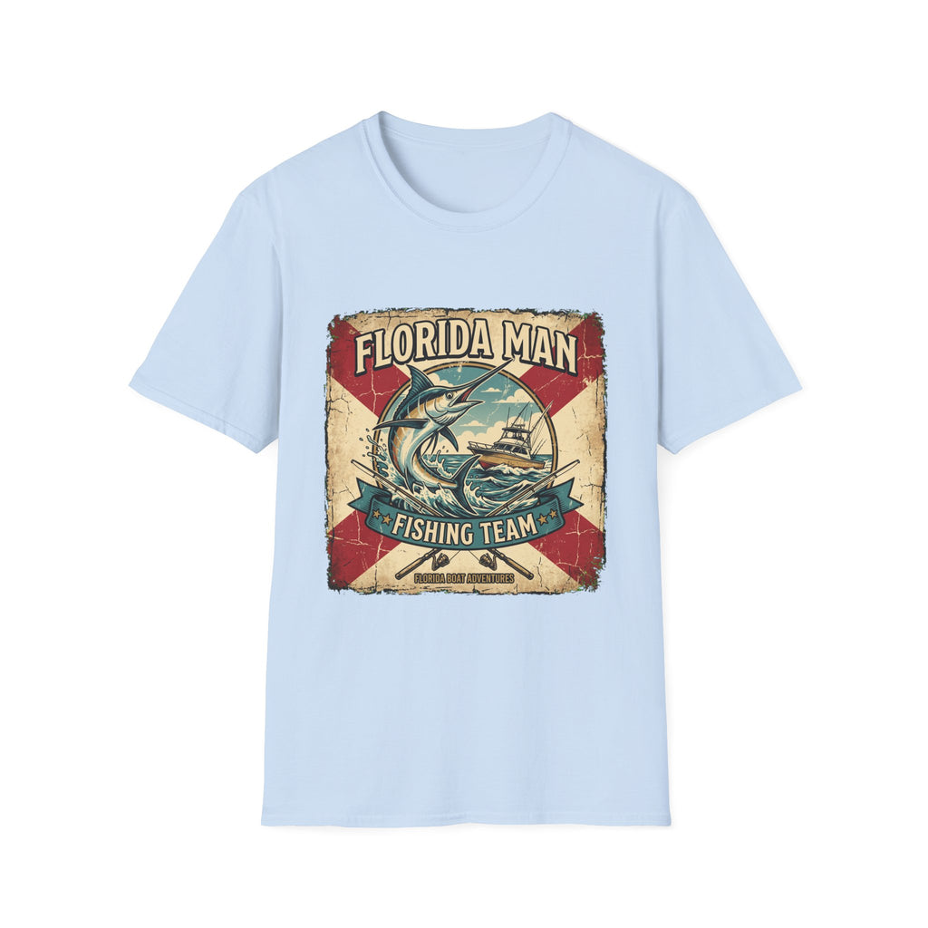 Florida Man Fishing Team - Florida State Pride Fishing T-Shirt