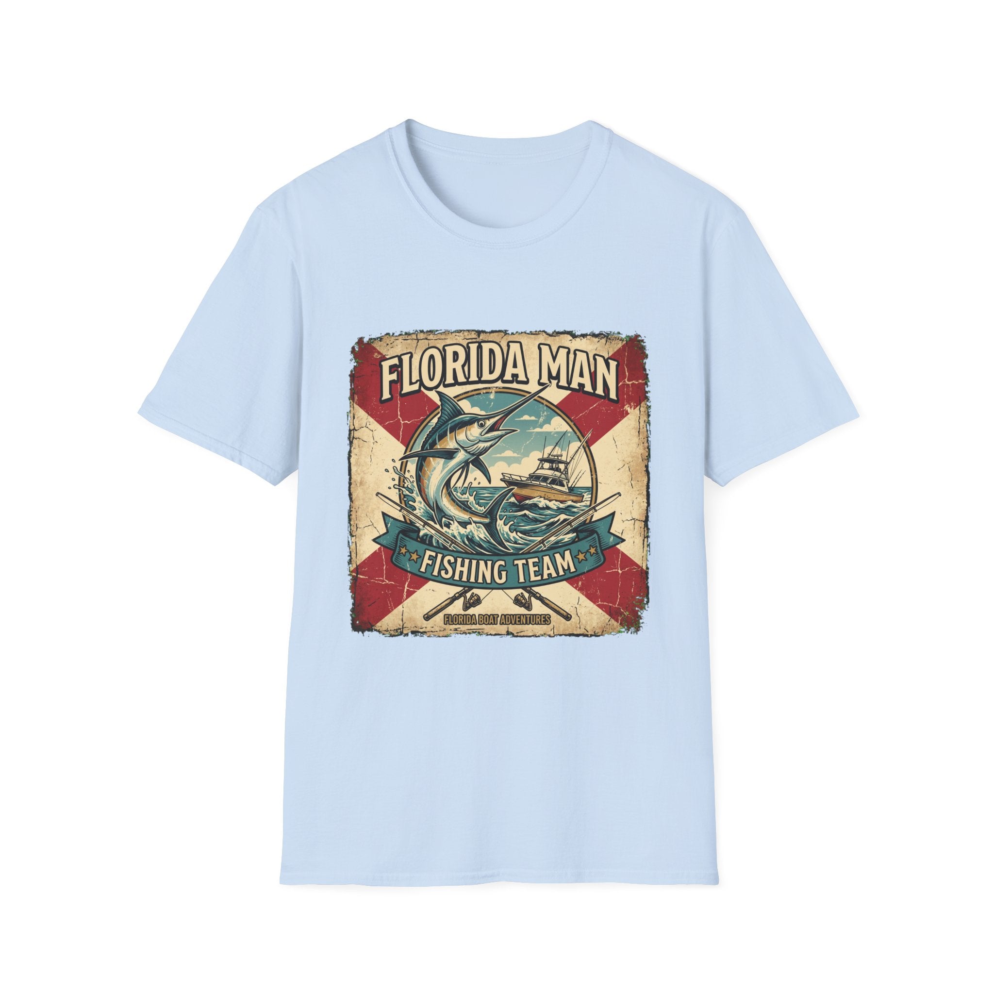 Florida Man Fishing Team - Florida State Pride Fishing T-Shirt