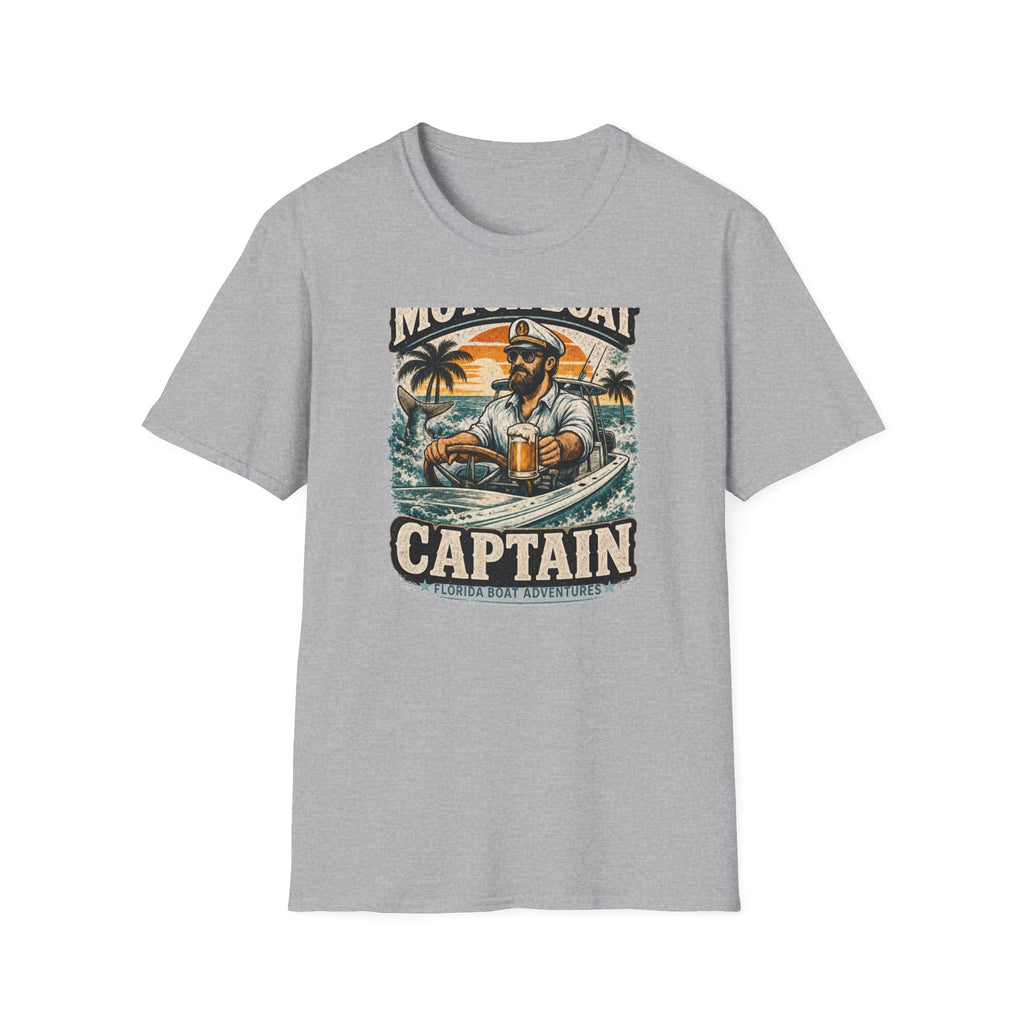 Motor Boat Captain - Florida Boating T-Shirt