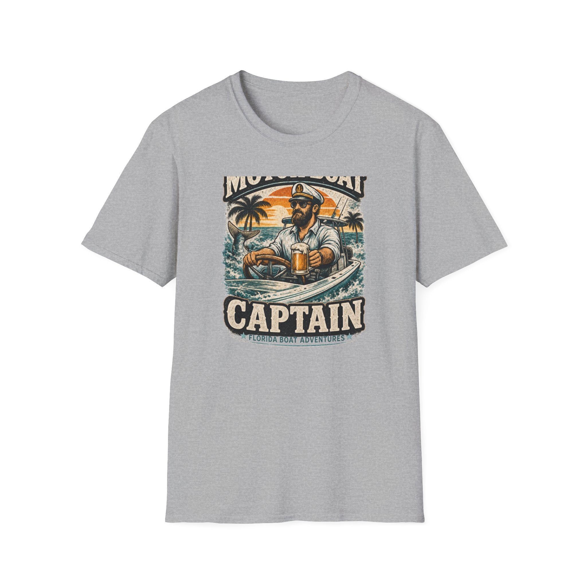 Motor Boat Captain - Florida Boating T-Shirt