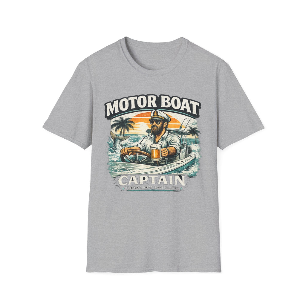 Motor Boat Captain - Florida Boating T-Shirt
