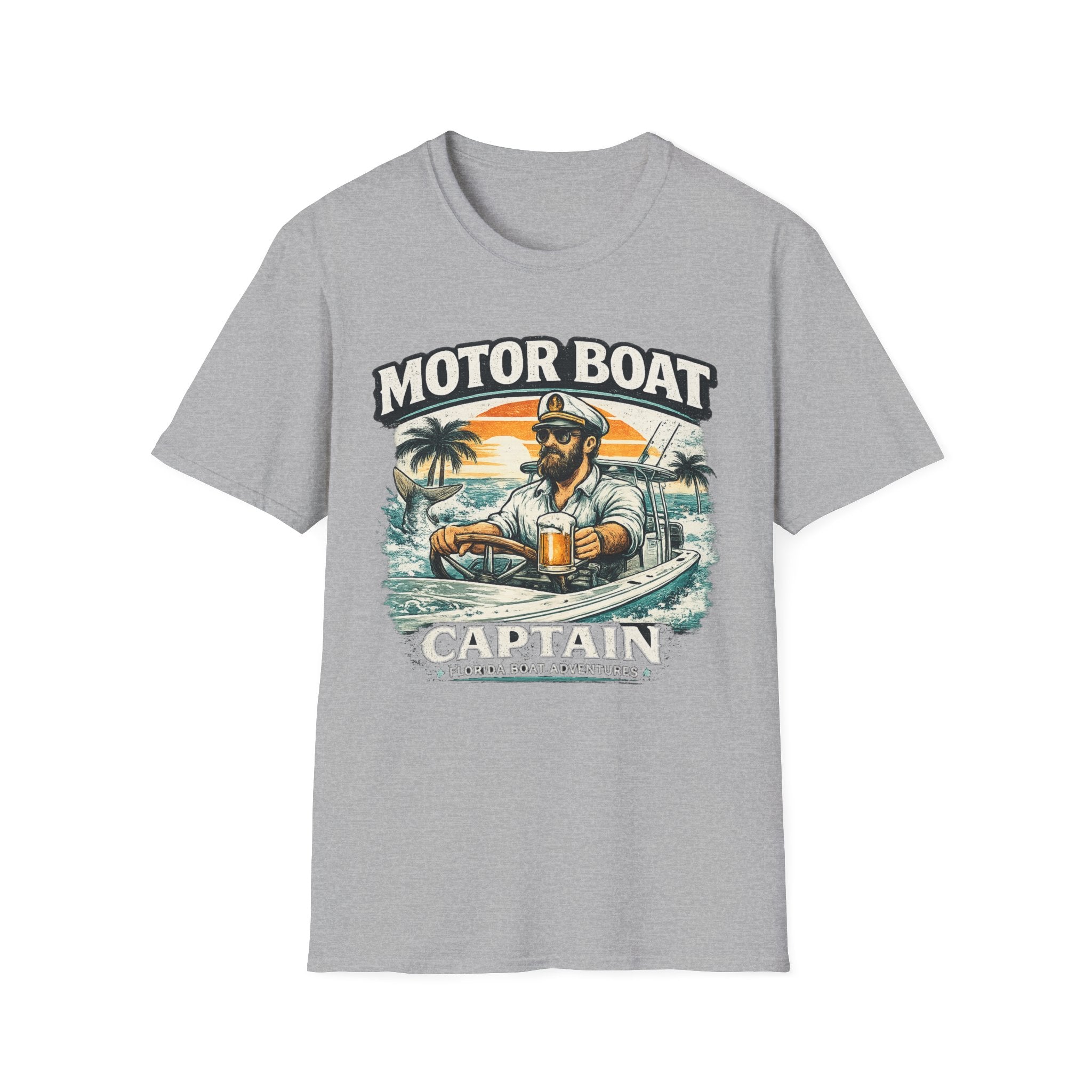 Motor Boat Captain - Florida Boating T-Shirt