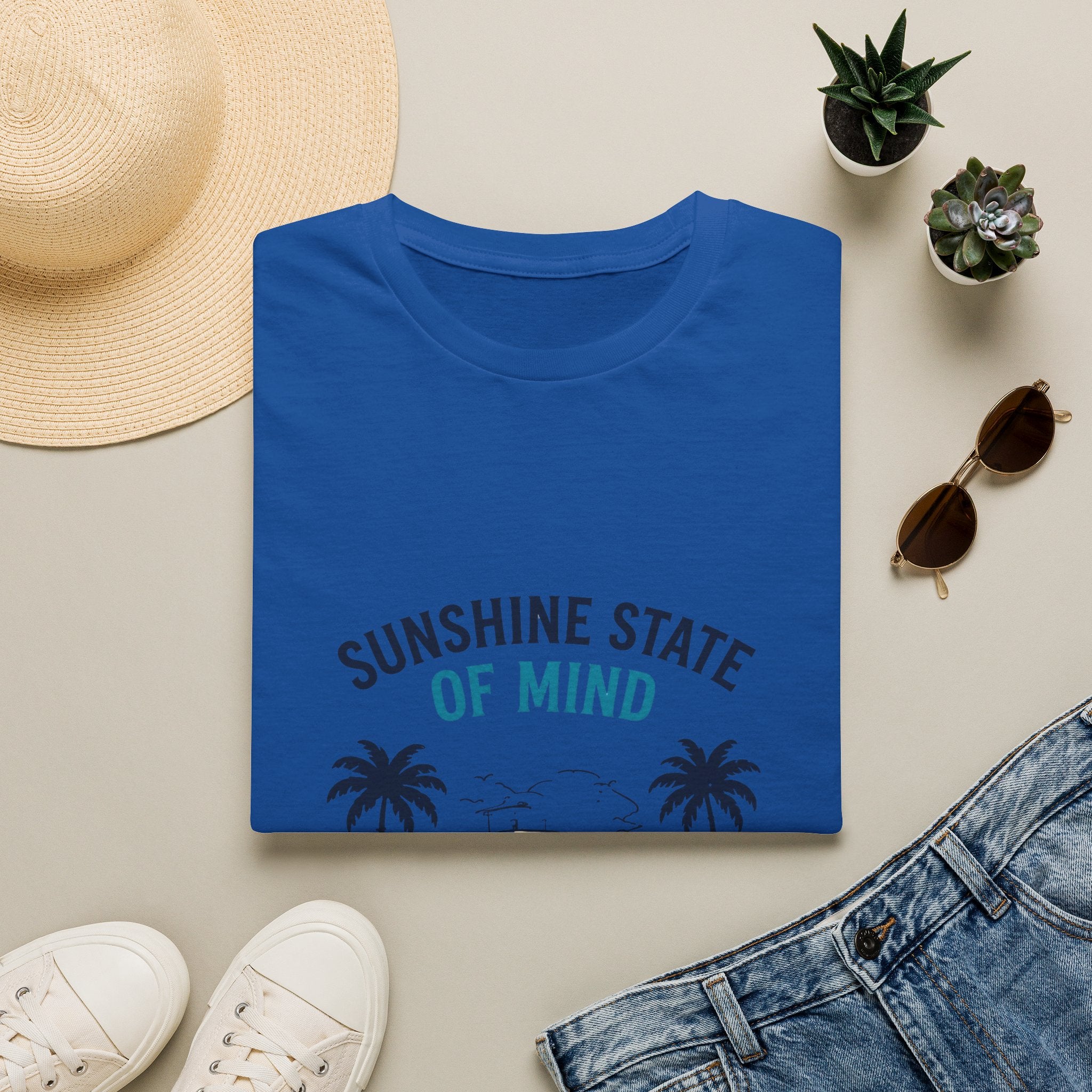 Sunshine State of Mind Tee | Gulf of America Girl | Florida Boat Adventures Boating Shirt for Women | Gildan 6400 T-Shirt