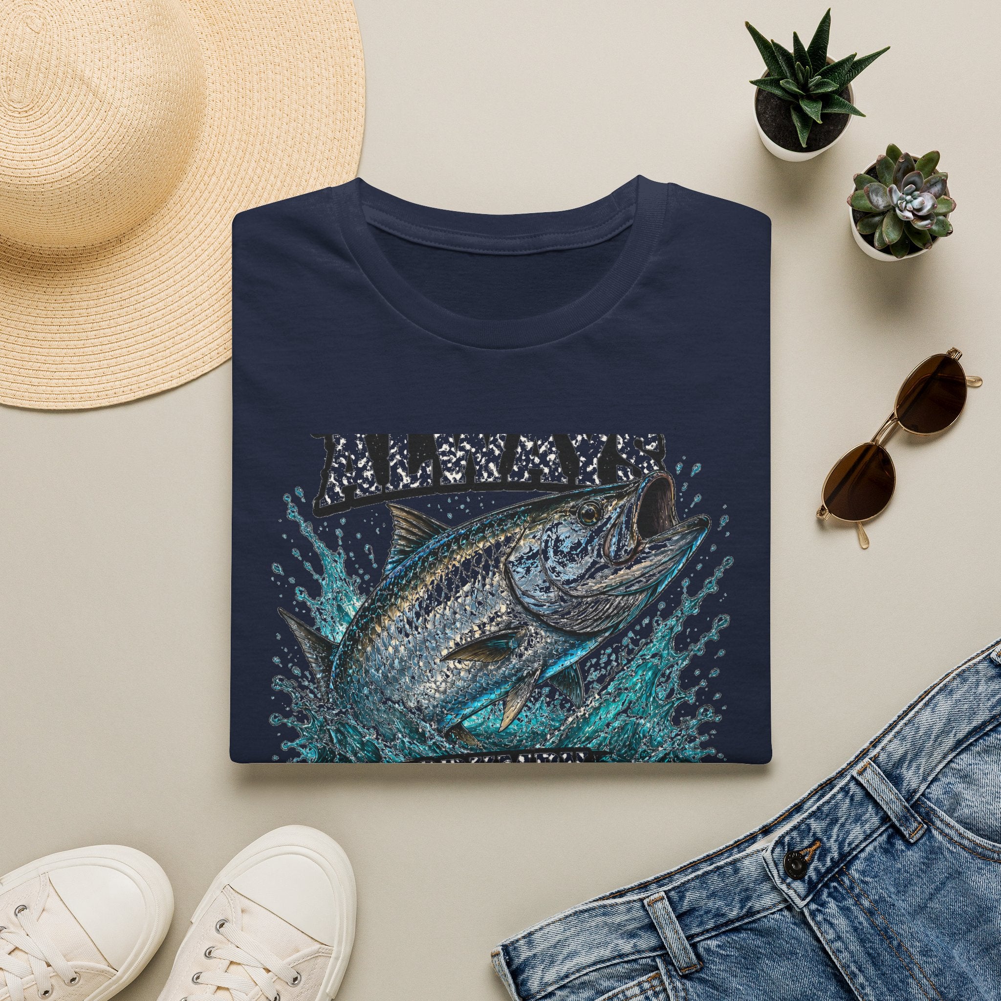 I'm Not Always Grumpy Sometimes I'm Fishing - Funny Fishing T-Shirt