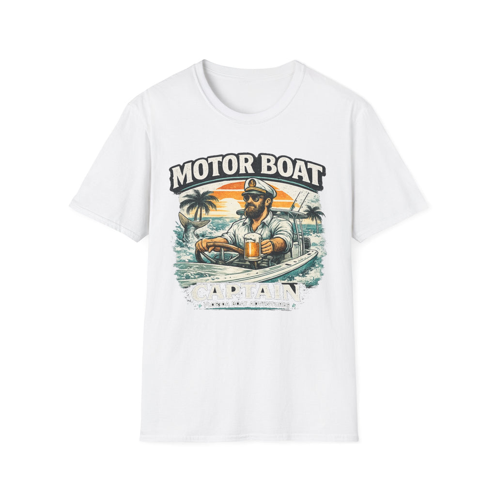 Motor Boat Captain - Florida Boating T-Shirt