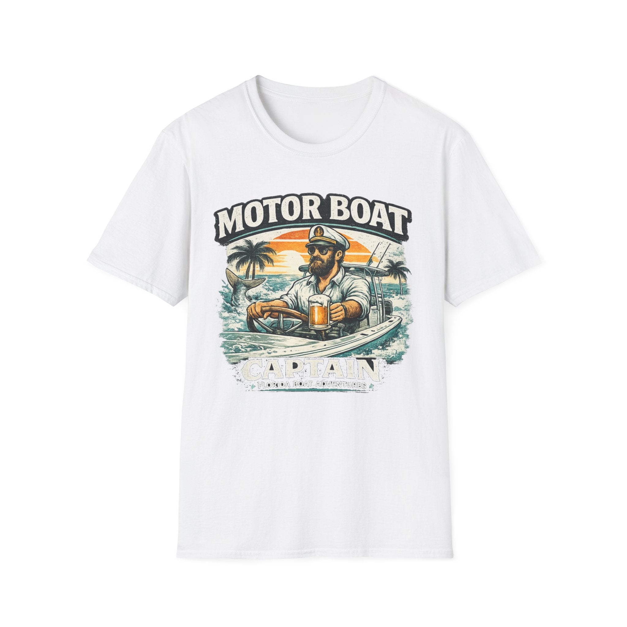 Motor Boat Captain - Florida Boating T-Shirt