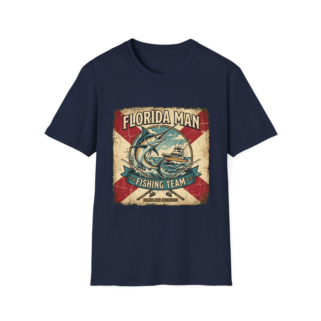 Florida Man Fishing Team - Florida State Pride Fishing T-Shirt