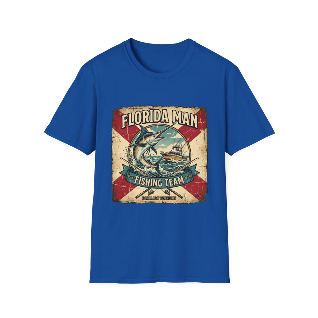Florida Man Fishing Team - Florida State Pride Fishing T-Shirt