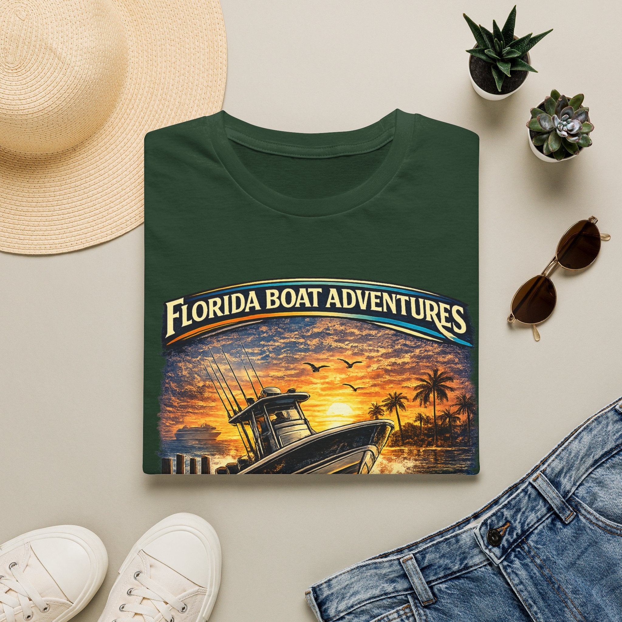 Freedom Starts at the Dock Tee | Florida Boating Lifestyle & Offshore Fishing Shirt for Men | Gildan 6400 T-Shirt