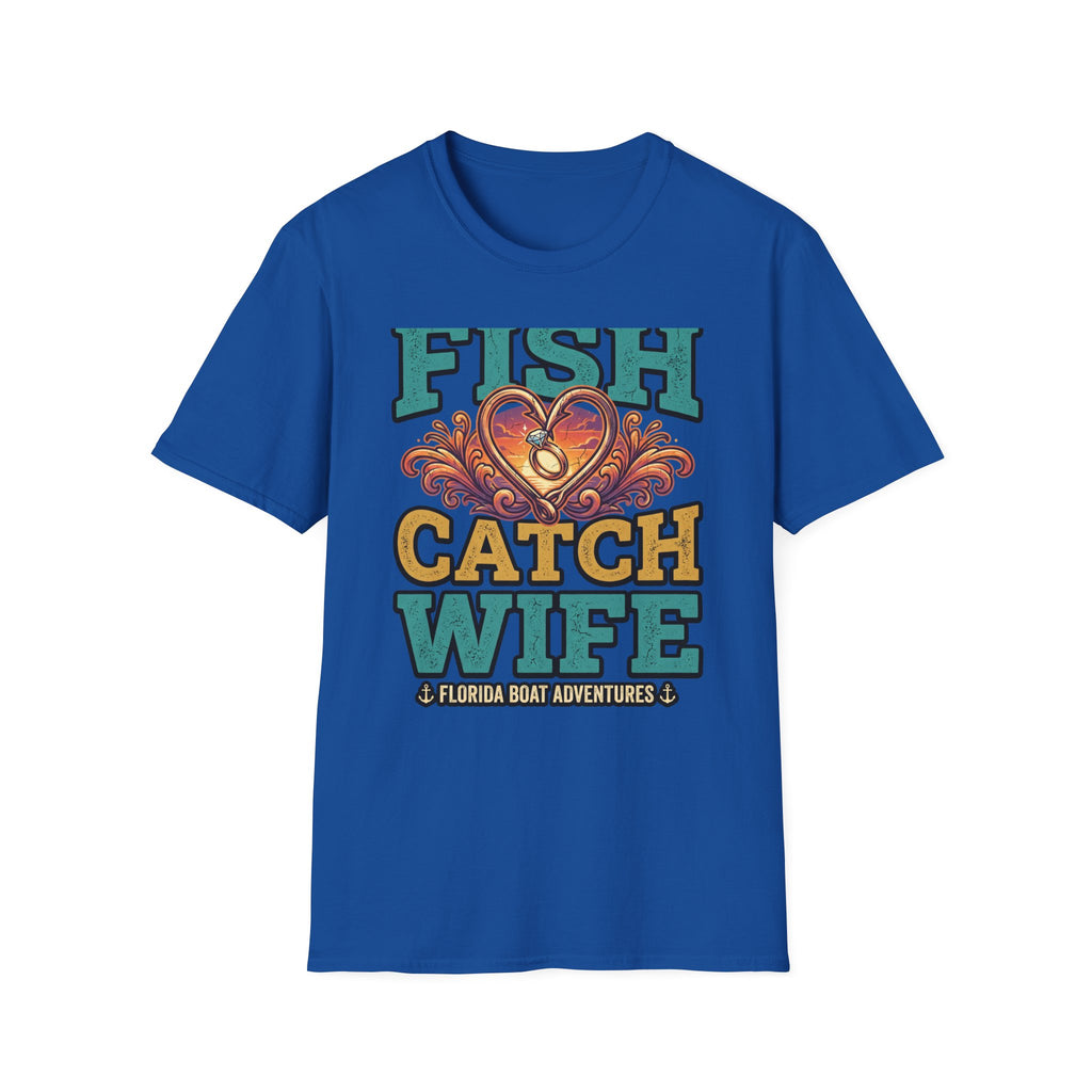 Best Catch Is My Wife - Romantic Fishing T-Shirt for Husbands