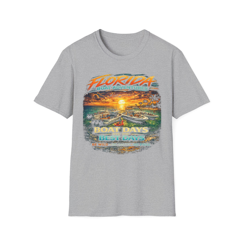 Boat Days Are the Best Days Tee | Funny Boating Shirt for Men or Women | Gildan 6400 Florida Boating T-Shirt